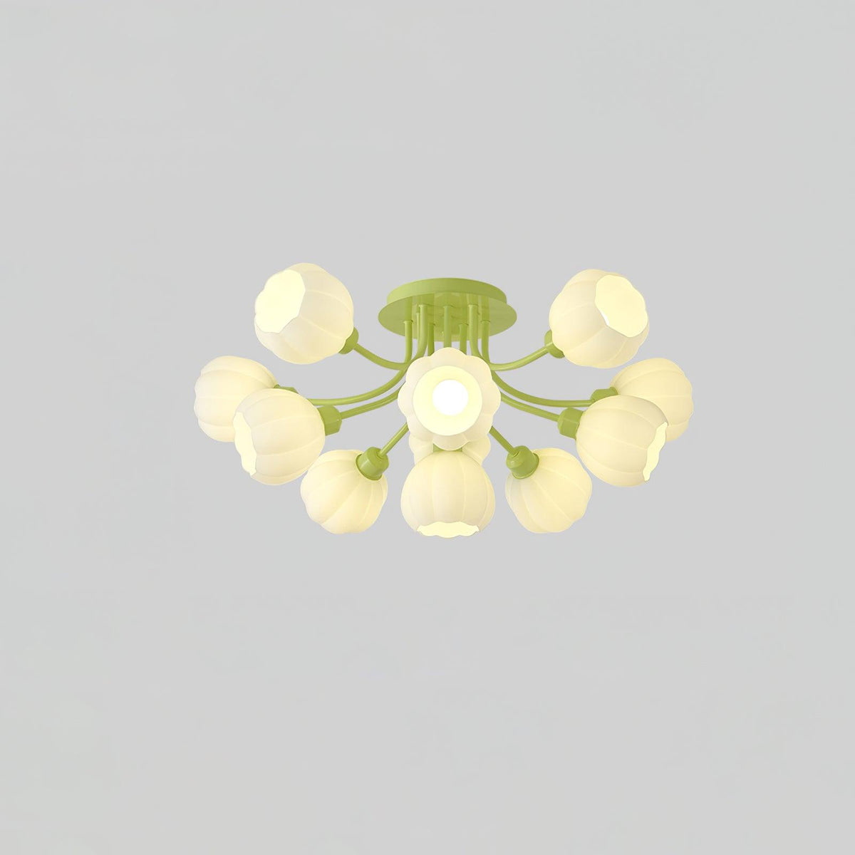 Zenorarae elegant taklampa i matchaglas