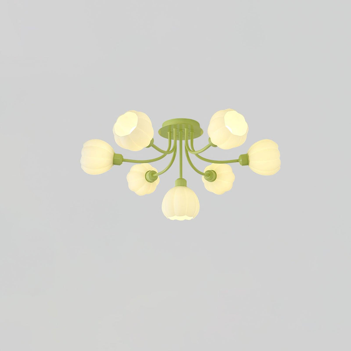 Zenorarae elegant taklampa i matchaglas