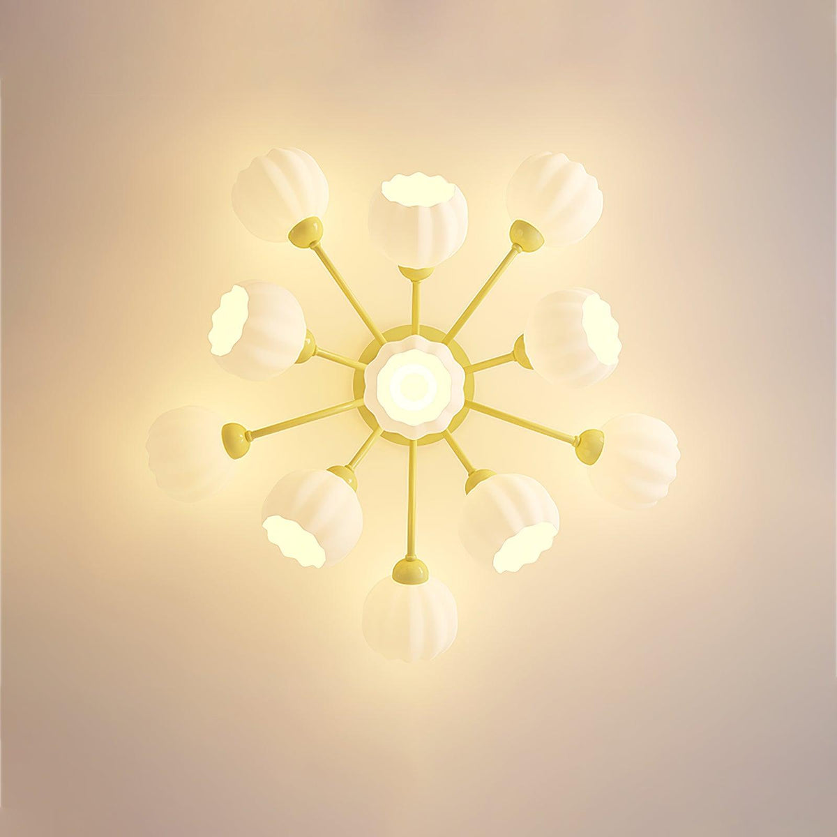 Zenorarae elegant taklampa i matchaglas