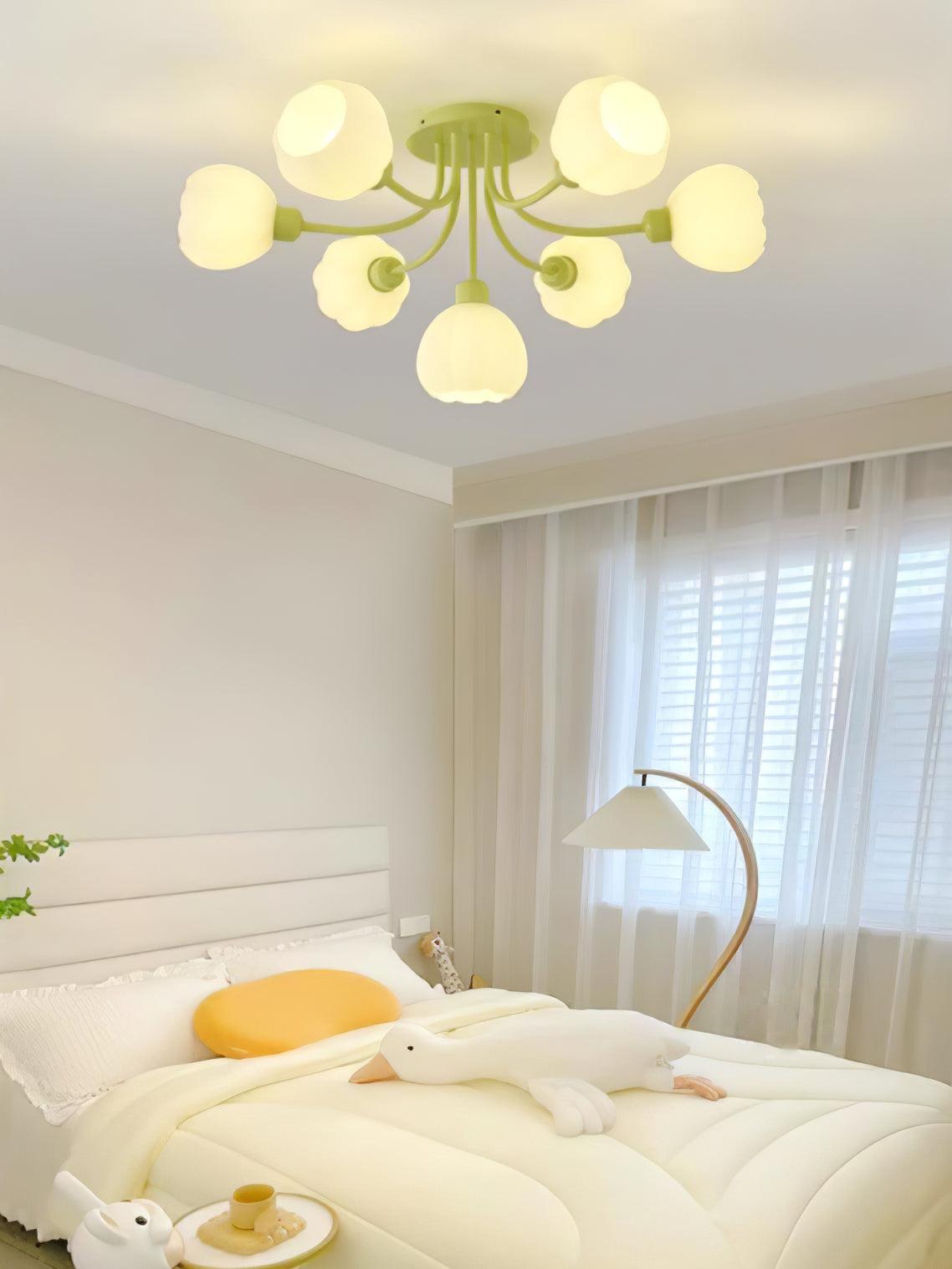 Zenorarae elegant taklampa i matchaglas