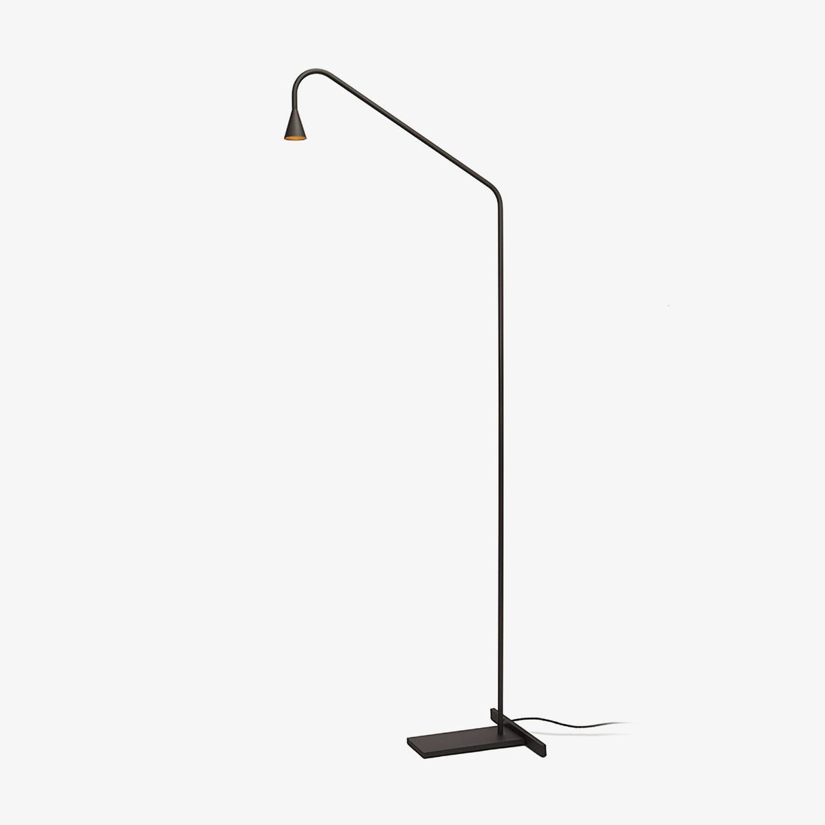 Candeeiro de pé Arc moderno dourado