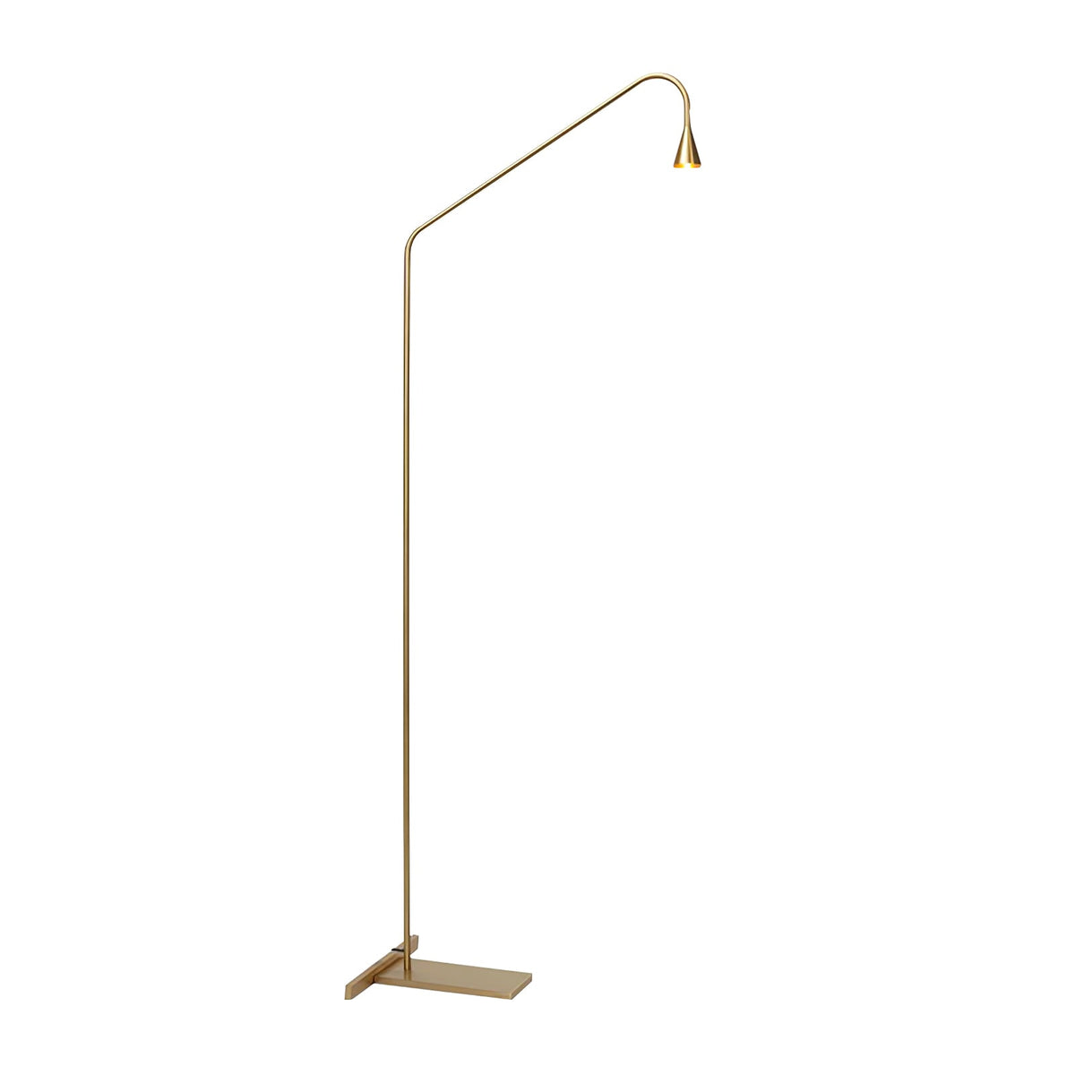 Candeeiro de pé Arc moderno dourado