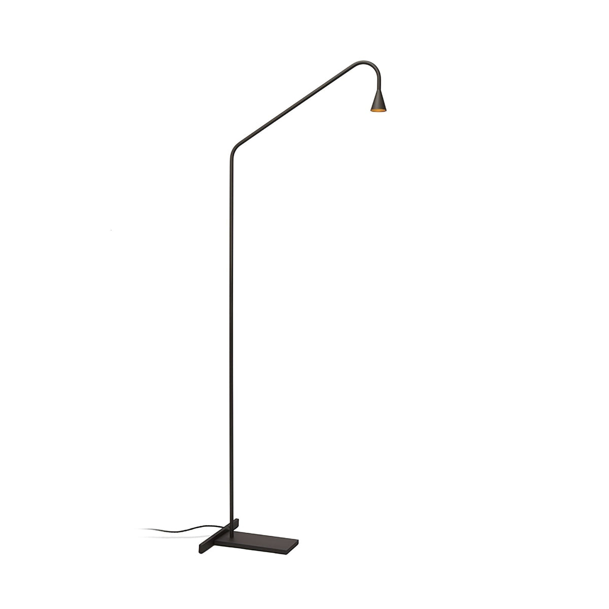 Candeeiro de pé Arc moderno dourado