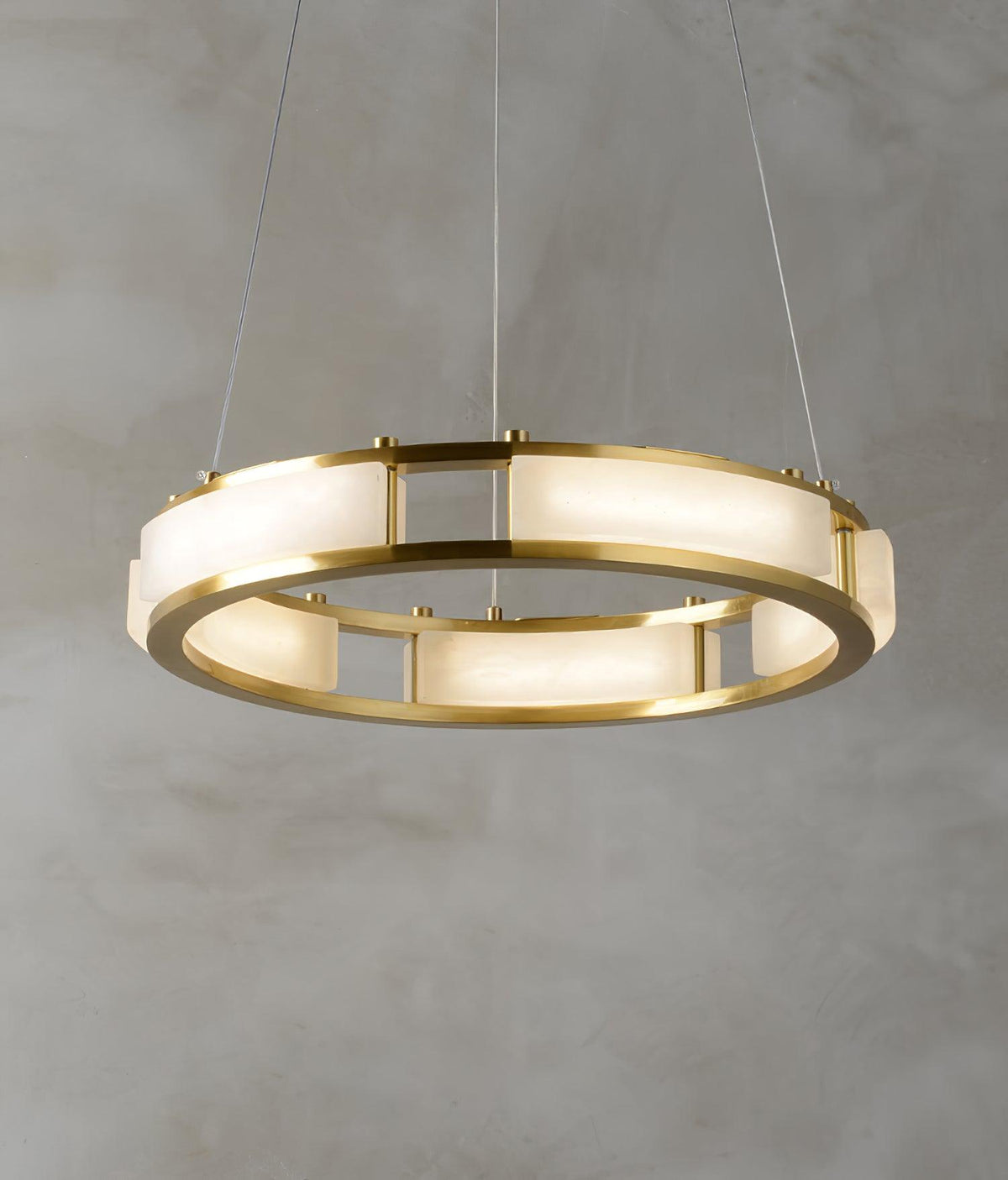 Dythan minimalistisk pendellampe med alabasterring
