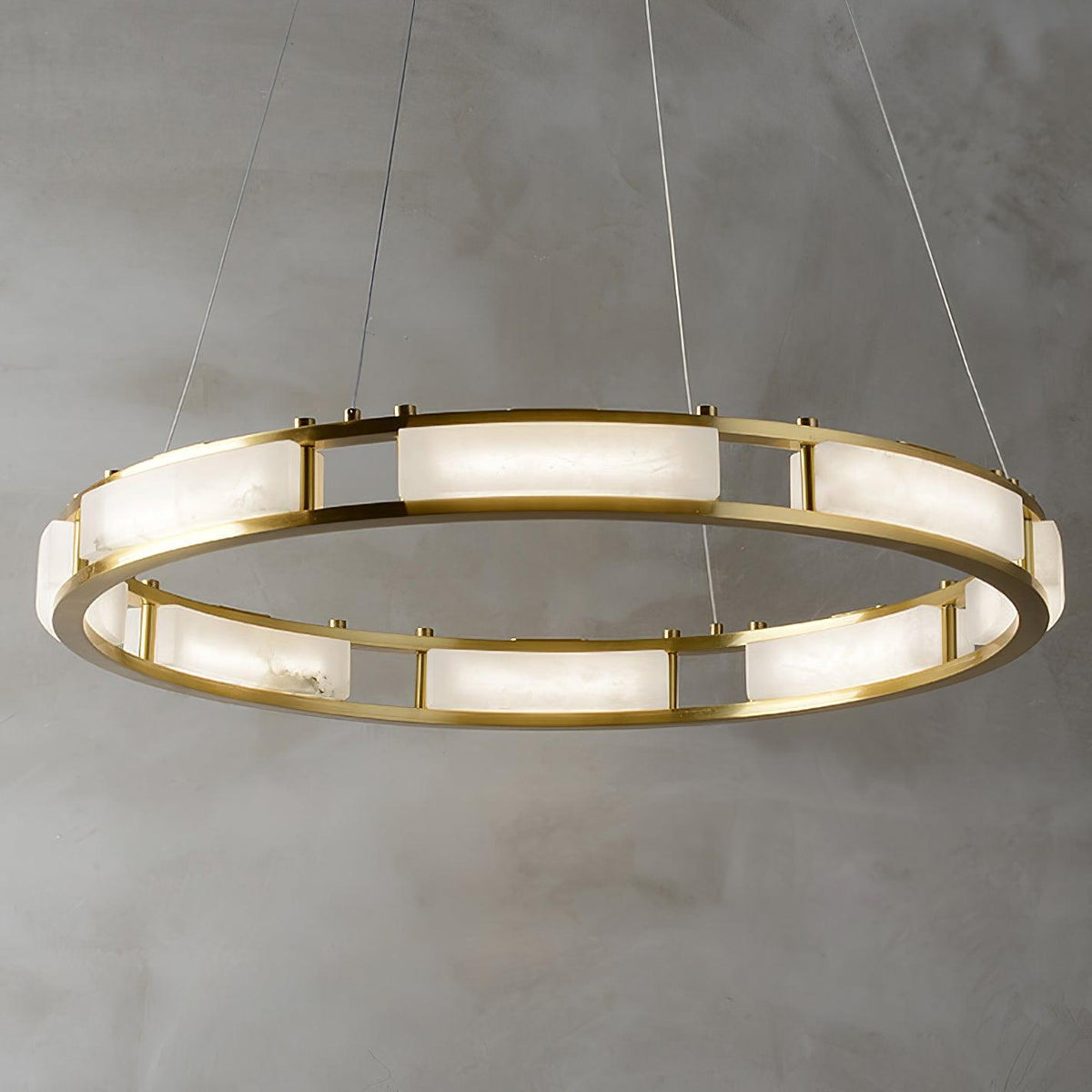 Dythan minimalistisk pendellampe med alabasterring