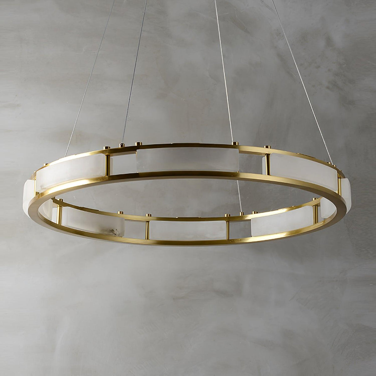 Dythan minimalistisk pendellampe med alabasterring