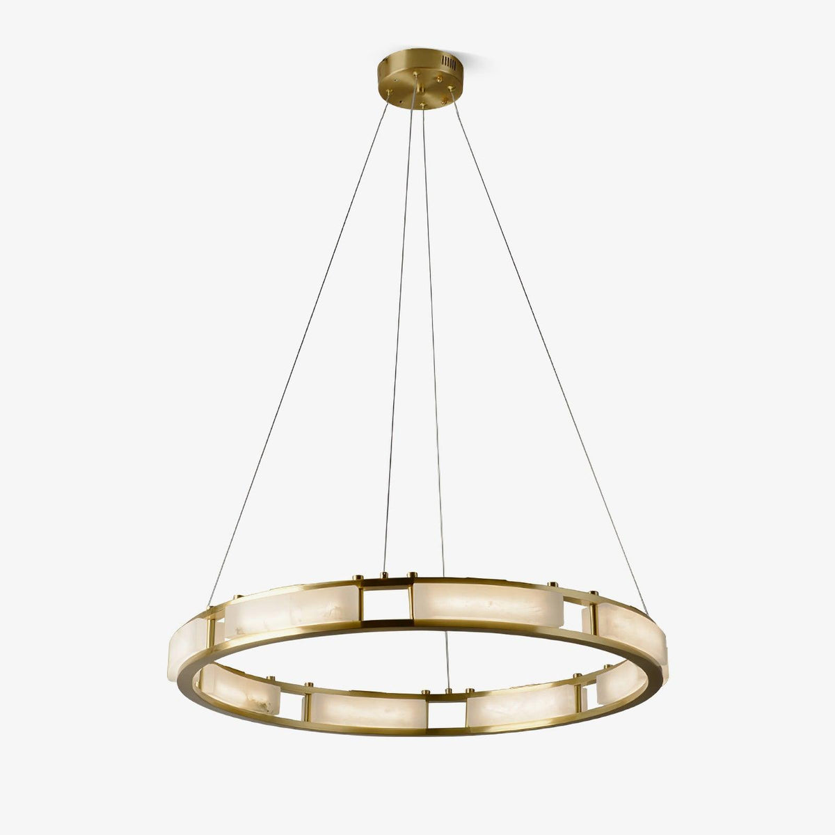 Dythan minimalistisk pendellampe med alabasterring