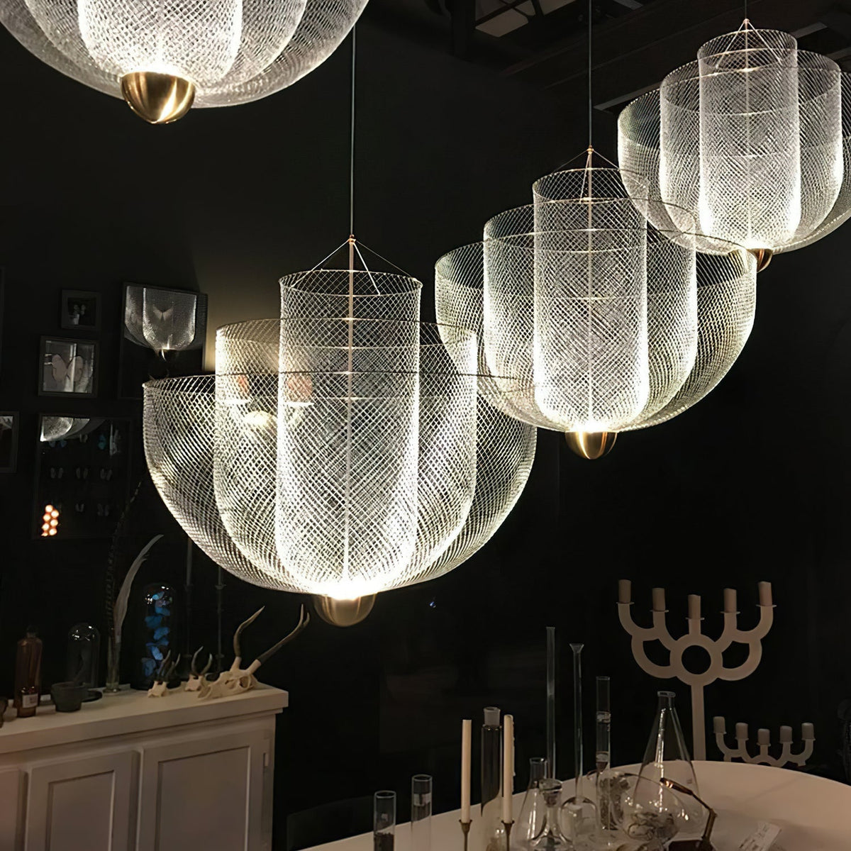 Terielissa Chandelier Meshmatics Hanging Radiant