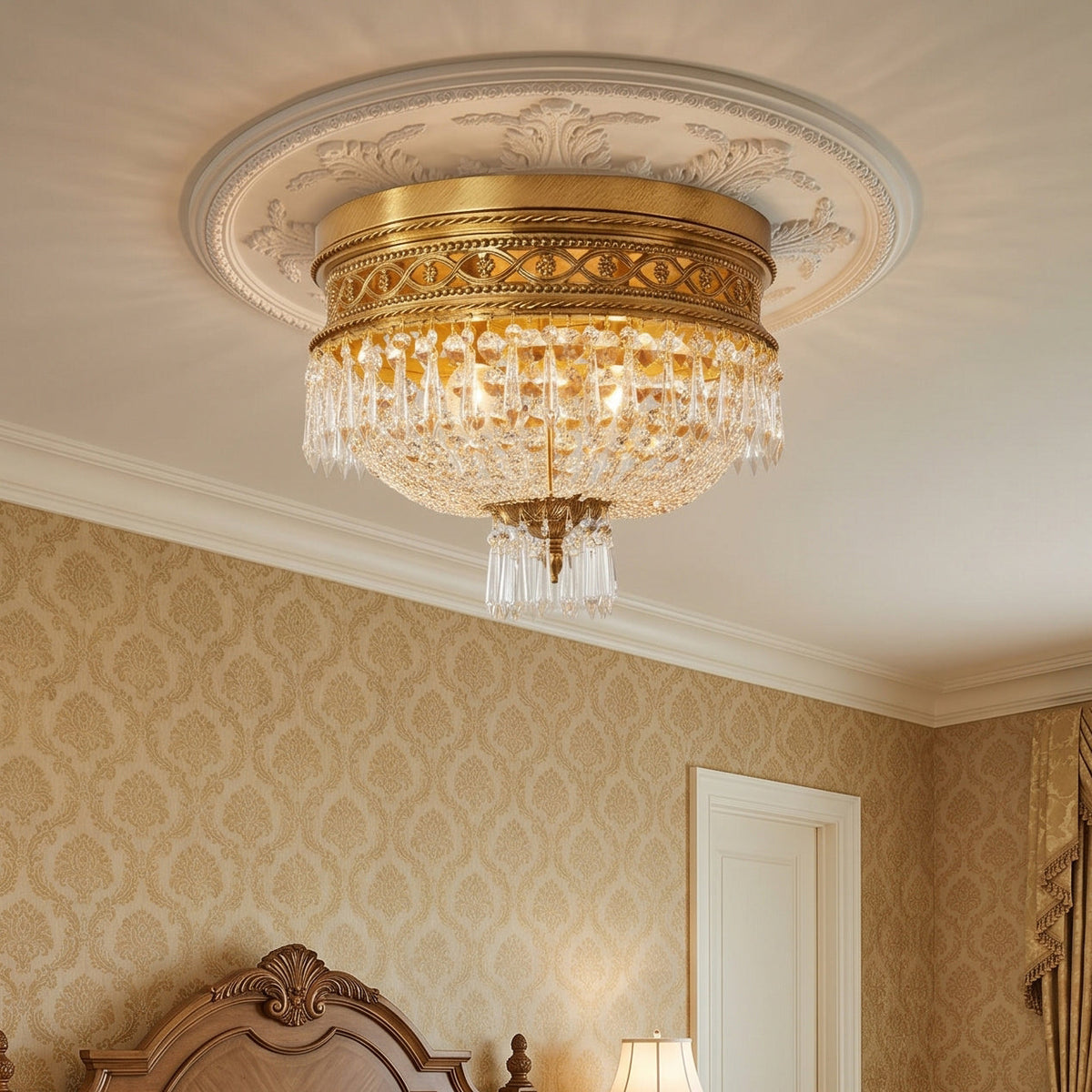Quenmere loftslampe med plan montering