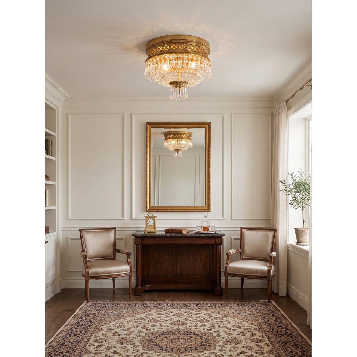 Quenmere loftslampe med plan montering