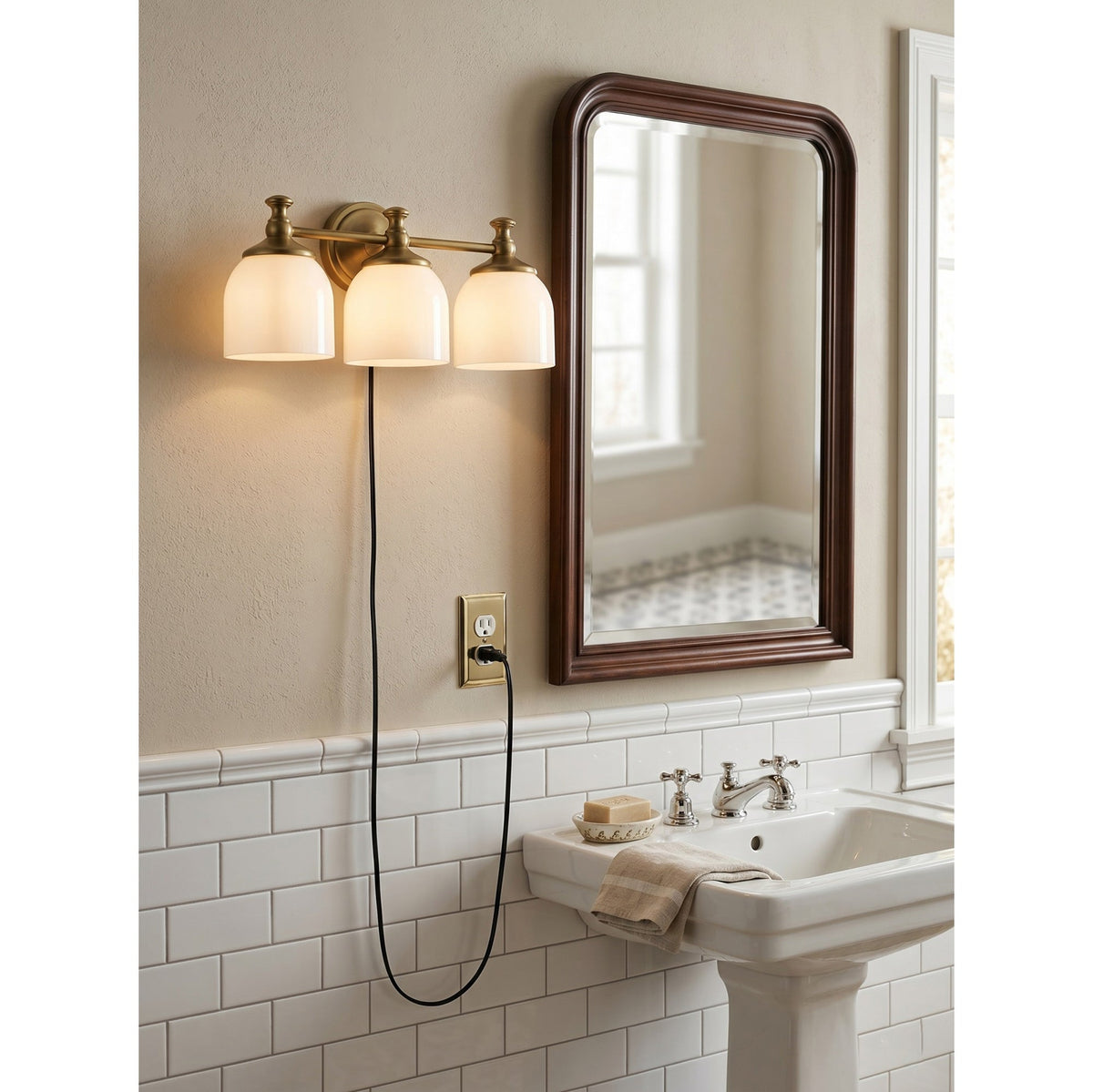 Celiaya Chart plug-in-vägglampa i glas