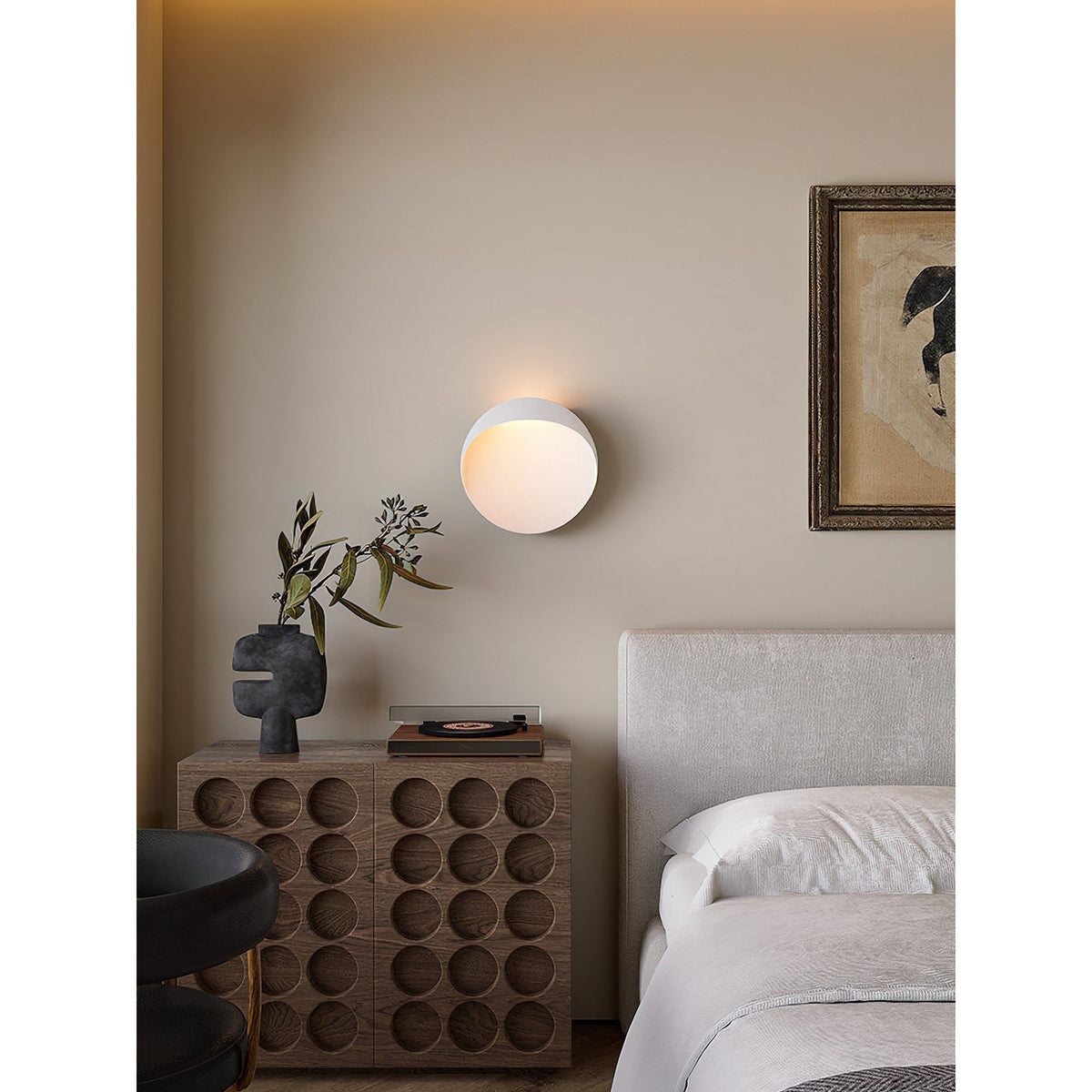 Flindt rund vägglampa