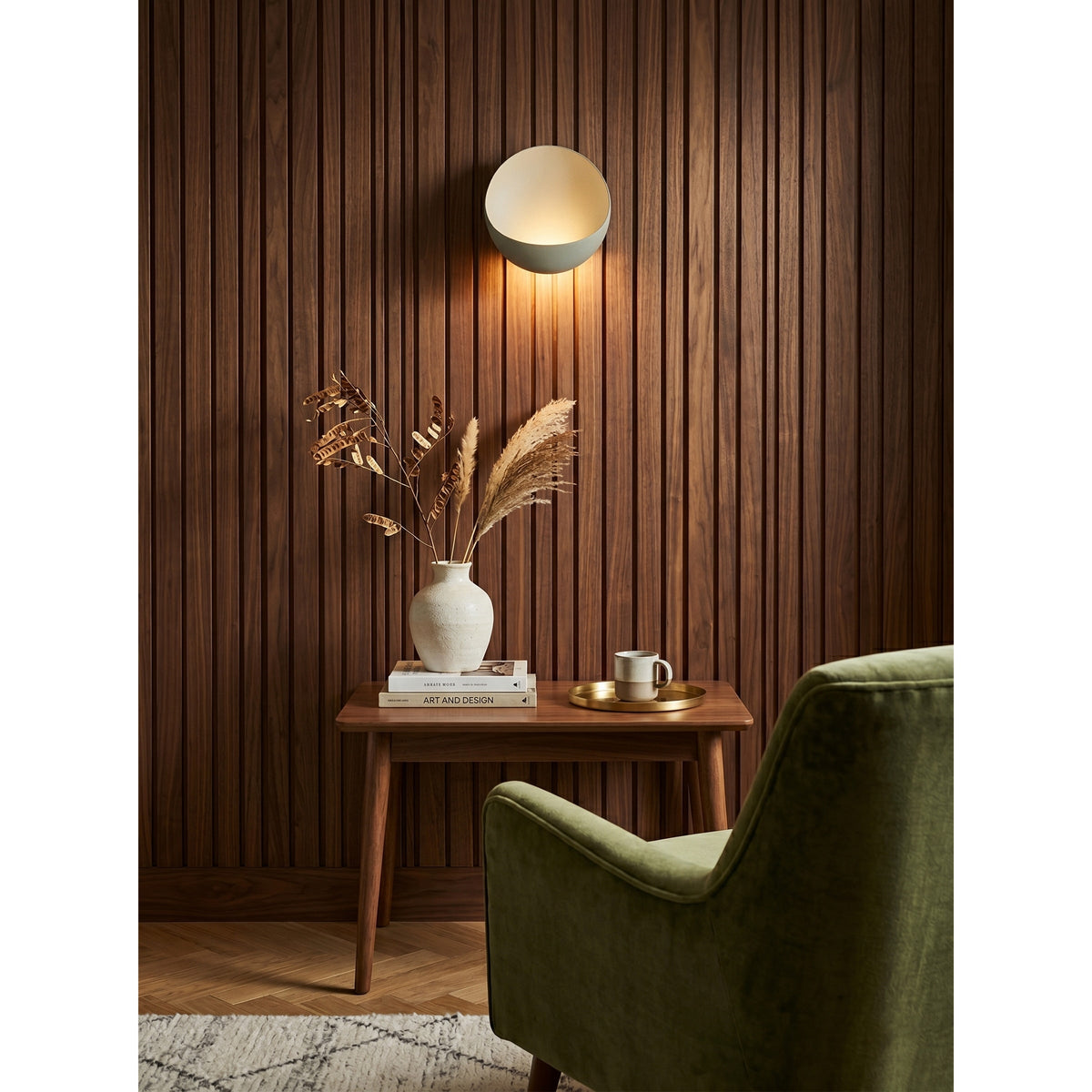Flindt rund vägglampa
