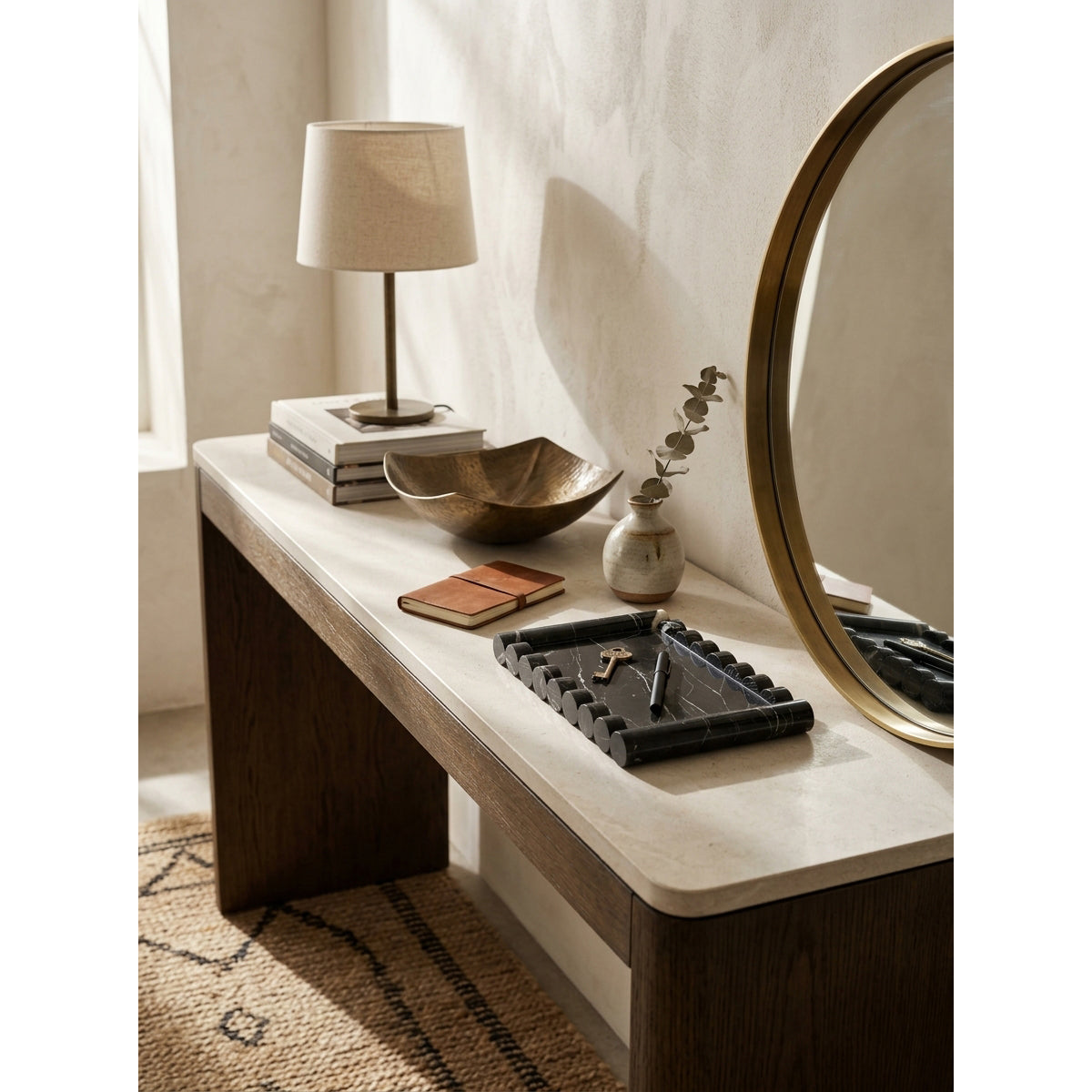 Tabuleiro Wave de mármore Casterhurst