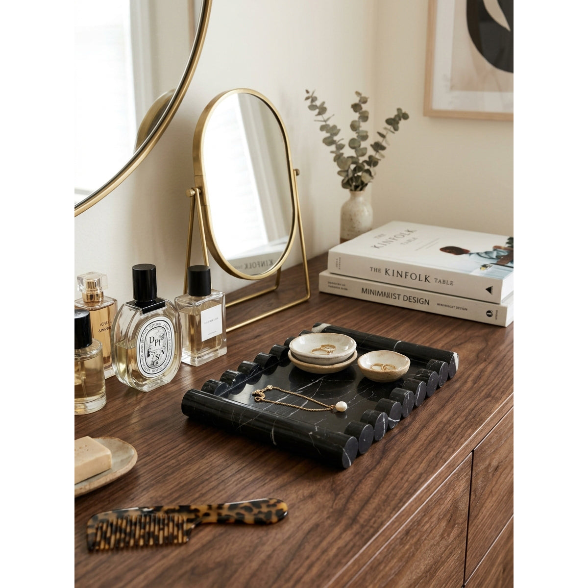 Tabuleiro Wave de mármore Casterhurst