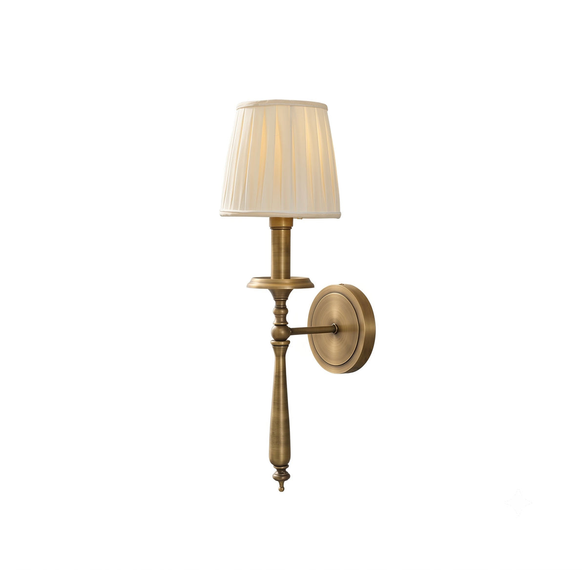 Oriisine vägglampa i mässing