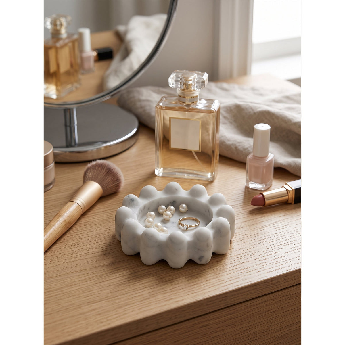 Ashleigh-smykkefad i marmor