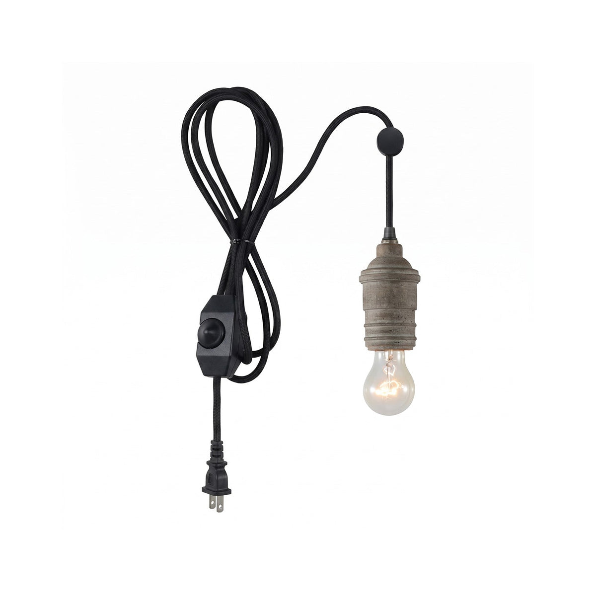 Silvares trälampa med sladd
