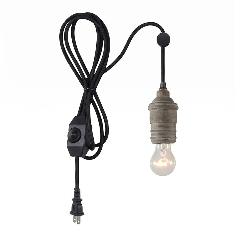 Silvares trälampa med sladd