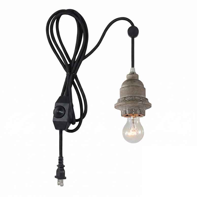 Silvares trälampa med sladd