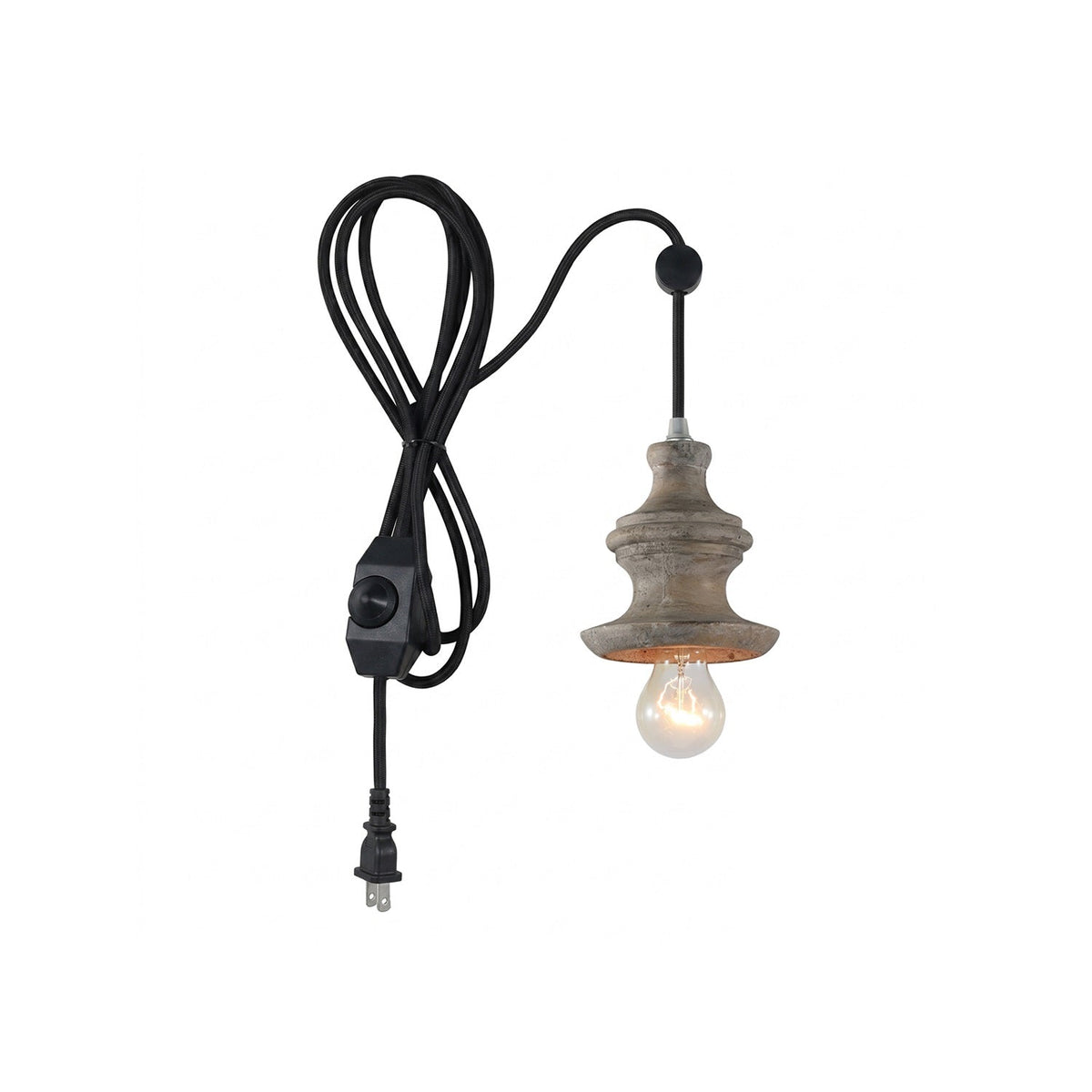Vornel-trælampe med ledning