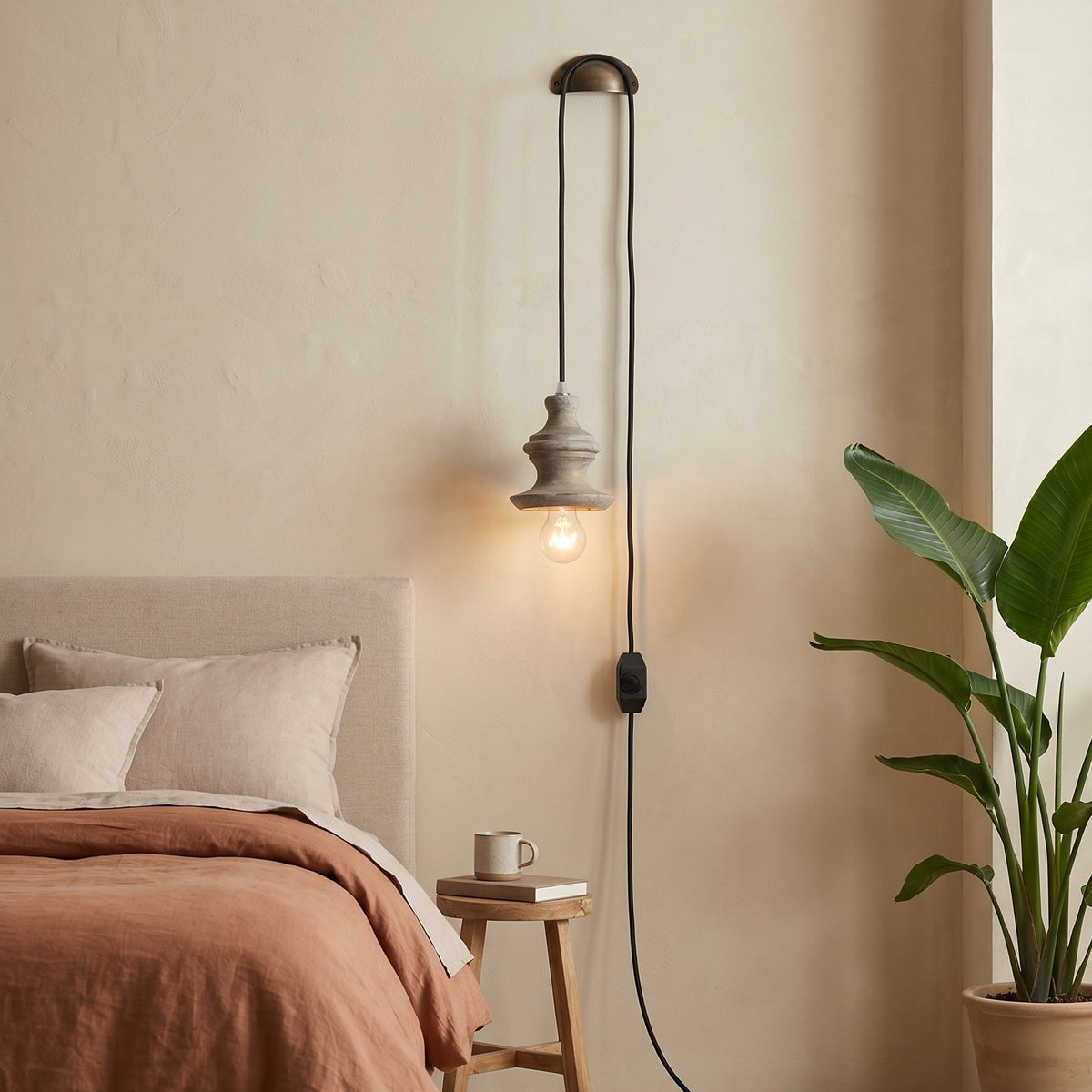 Vornel-trælampe med ledning