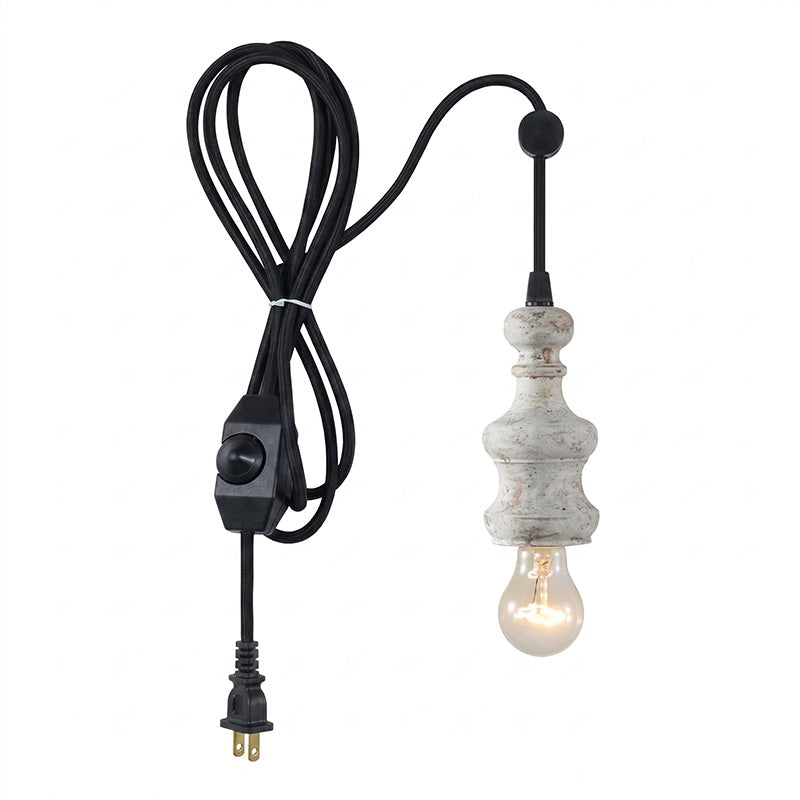 Vornel-trælampe med ledning