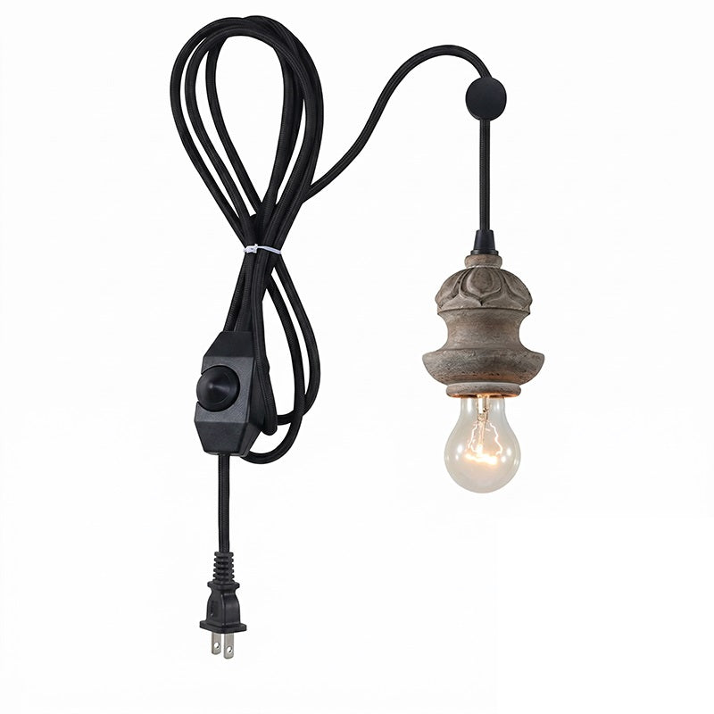 Vornel-trælampe med ledning