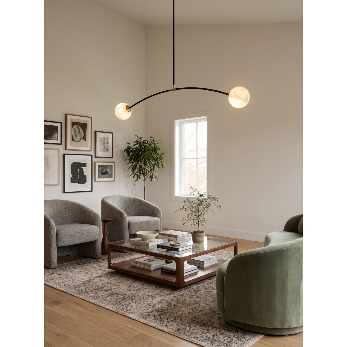 Lumisenne hangandi ljós