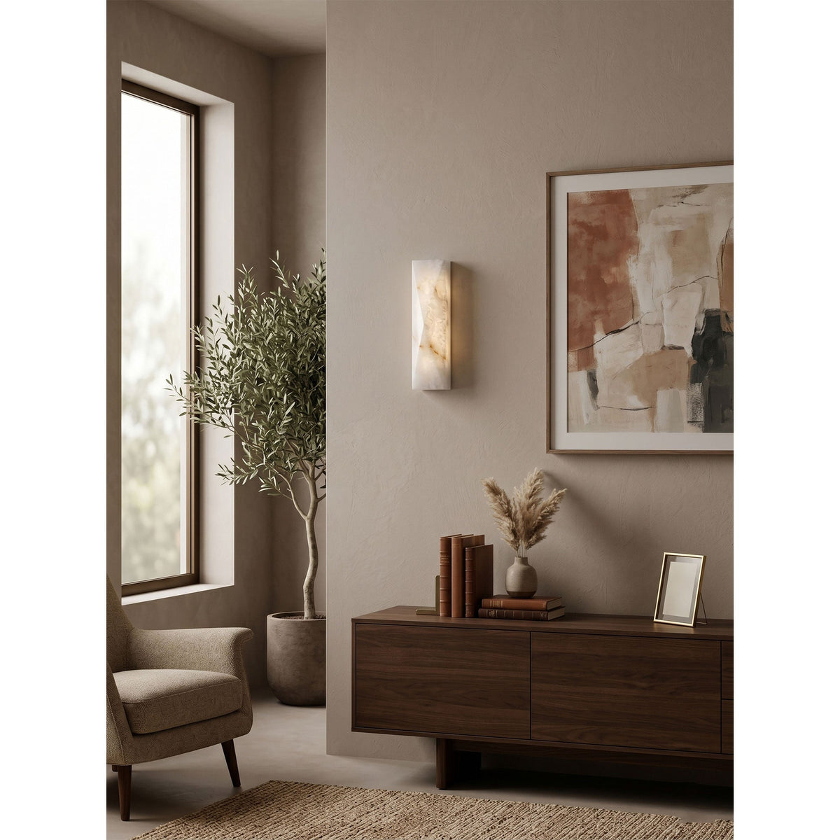 Aveninine Alabaster Wall Sconce