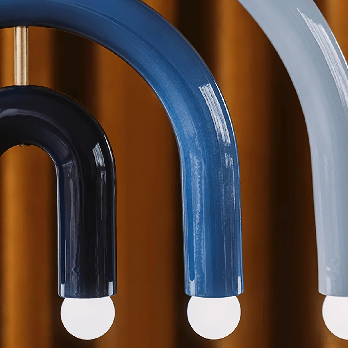 Candeeiro suspenso Rainbow moderno em metal, arqueado, para a sala de estar e de jantar