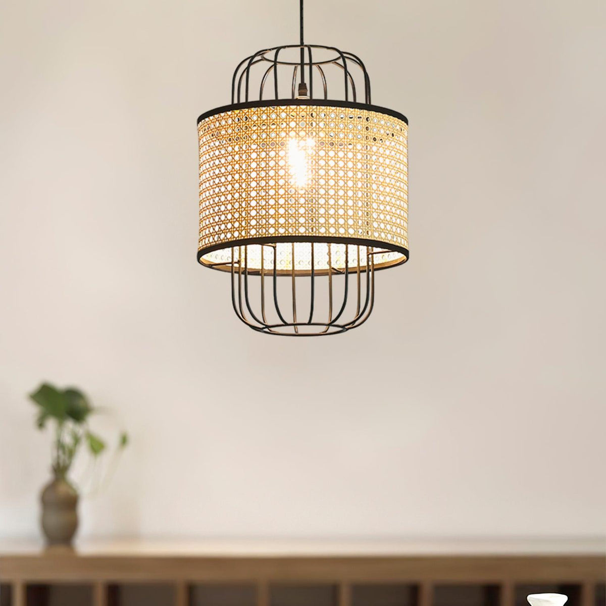 Lven Premium kunstpendel i rattan