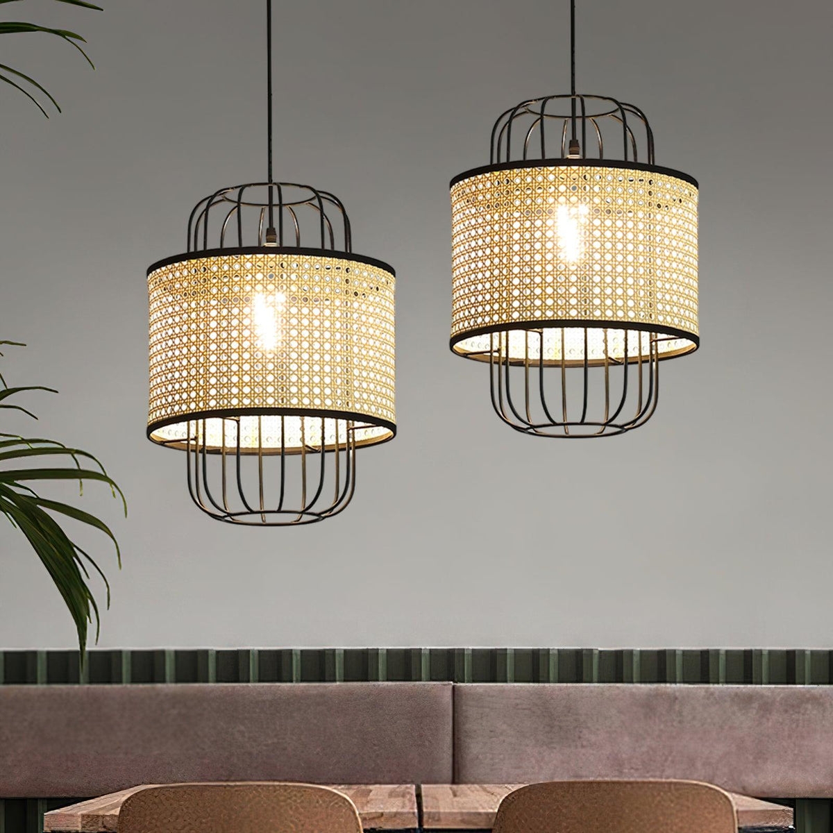 Lven Premium kunstpendel i rattan