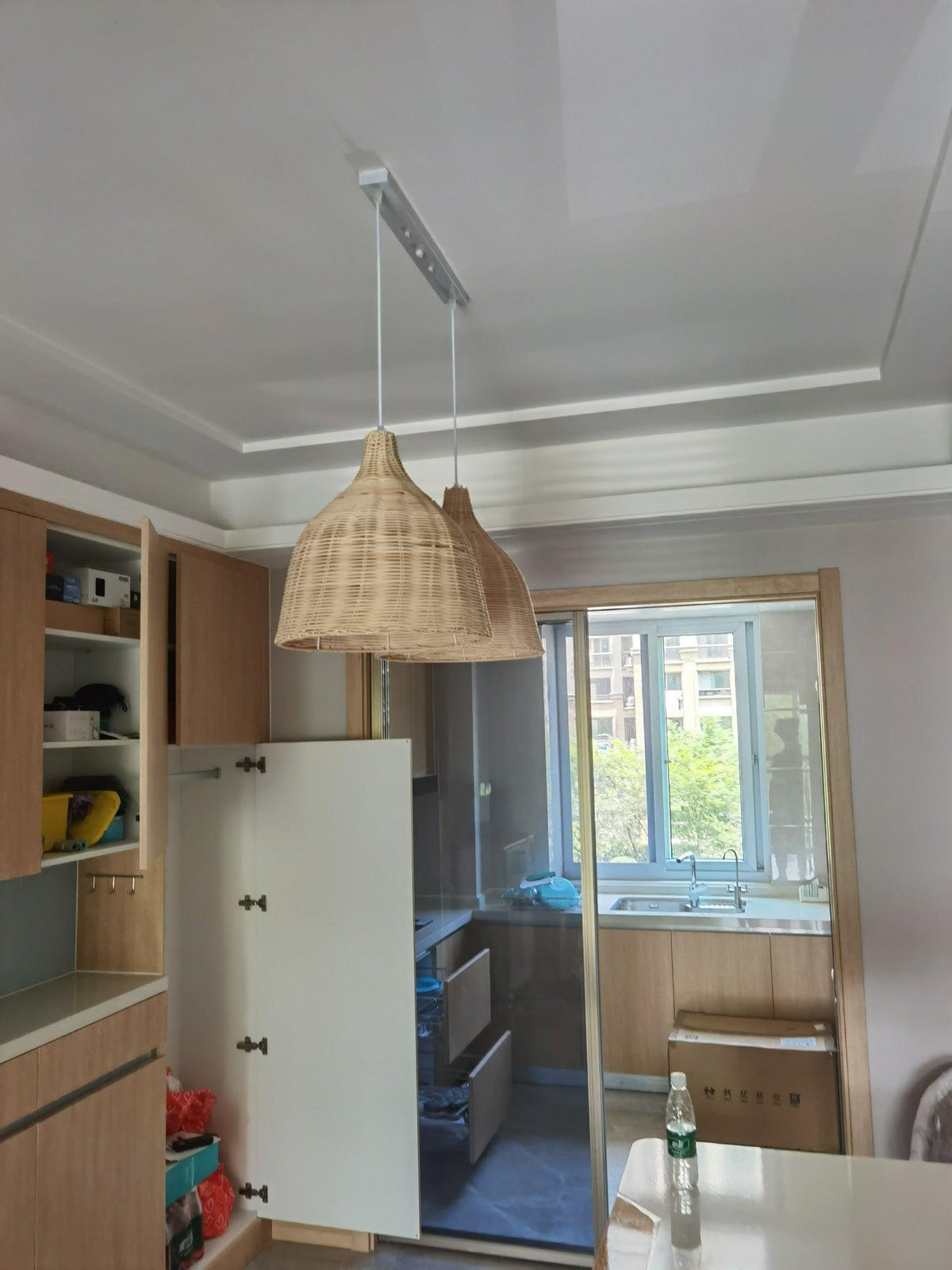 Ravisine rustik pendel i rattan