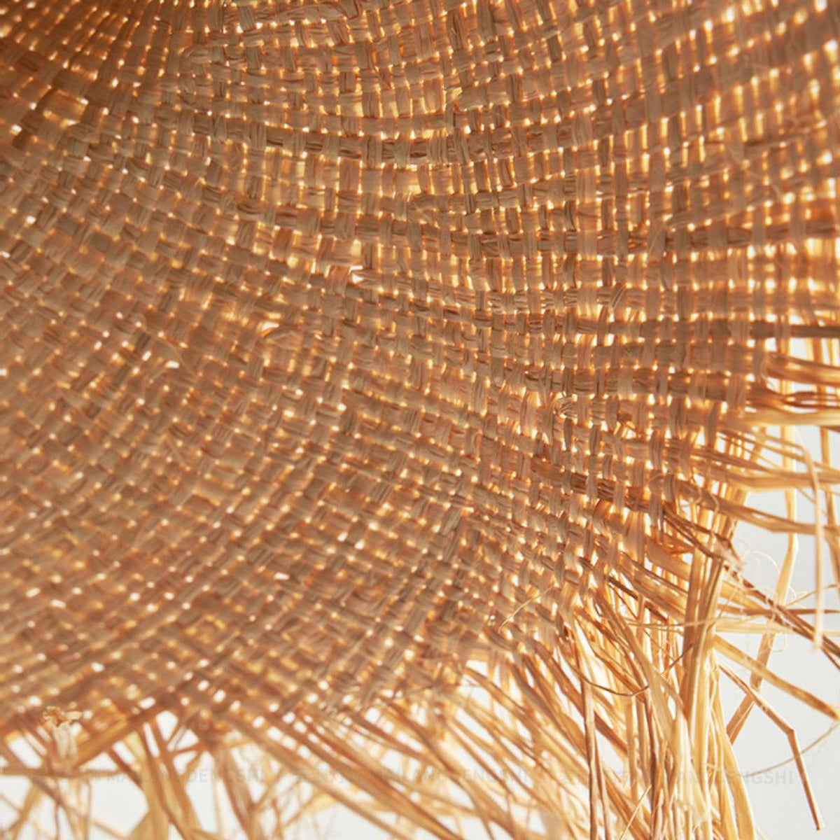 Vocan vintage pendellampe i rattan