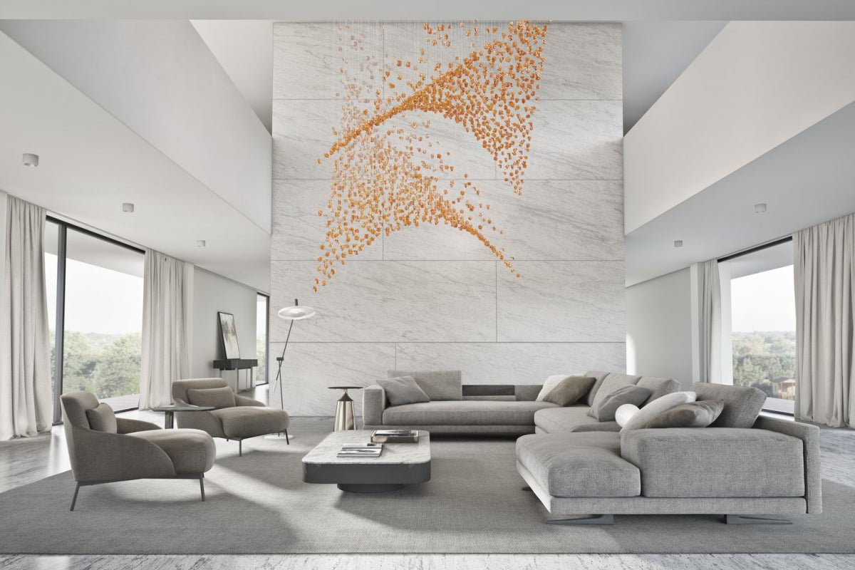 Candeeiro de teto OreStone Grand em cristal de quartzo personalizável