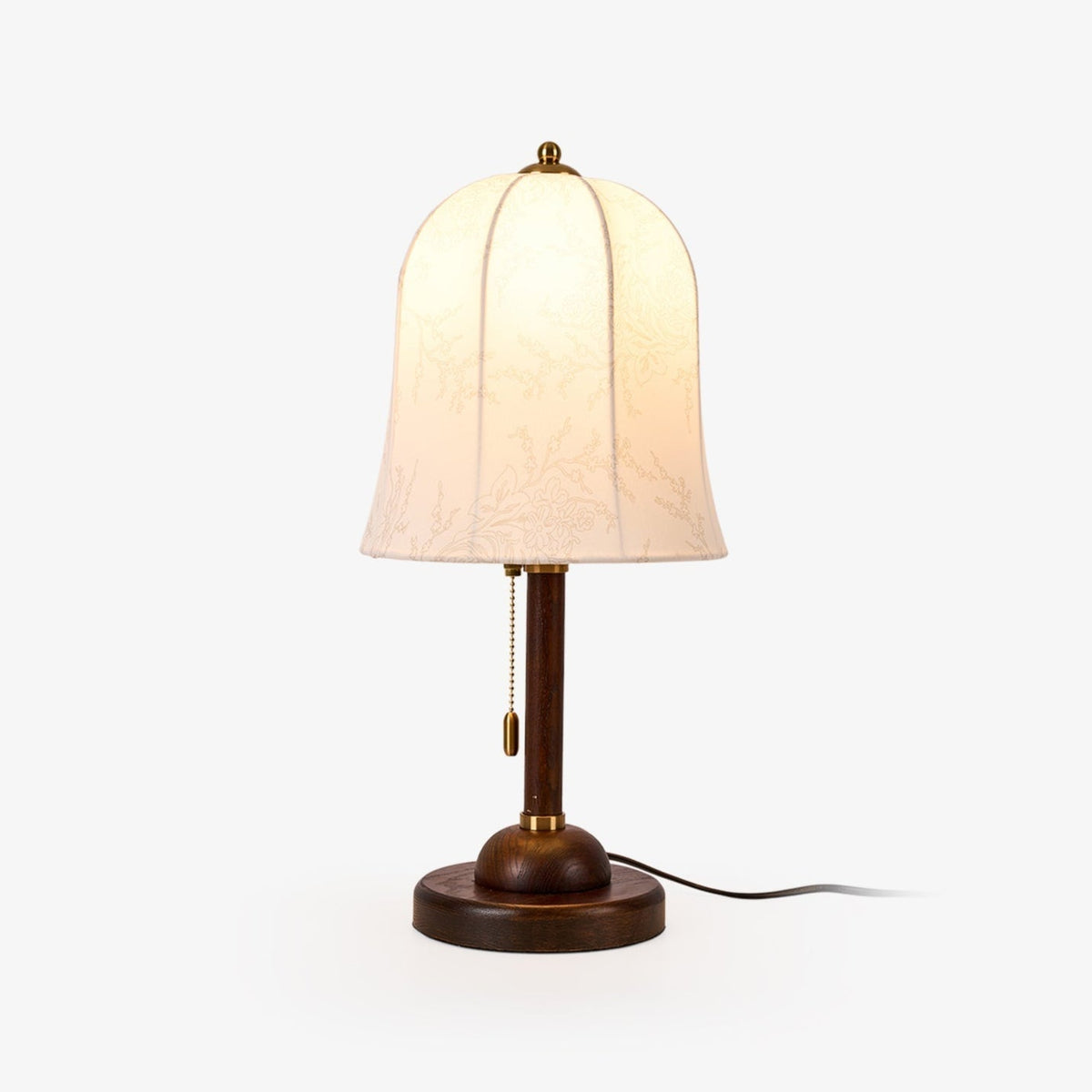 Holden vintage bordlampe i træ