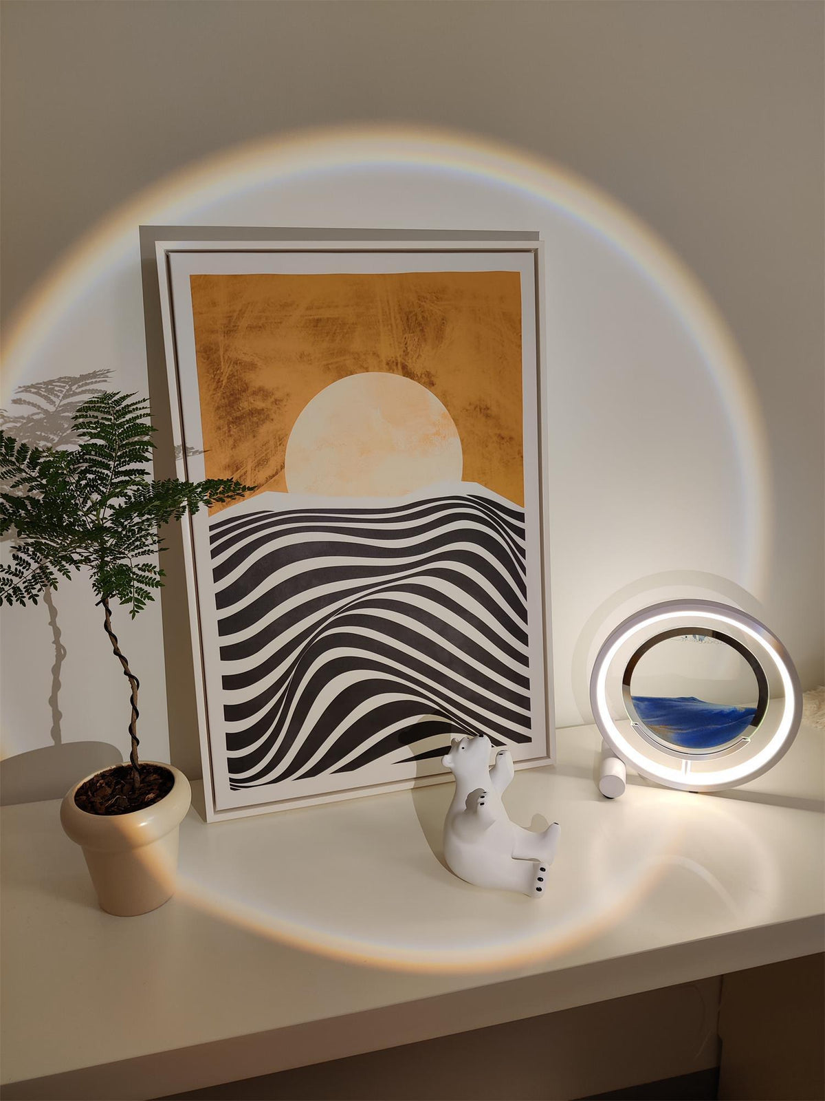 Ciririra abstrakt bordlampe