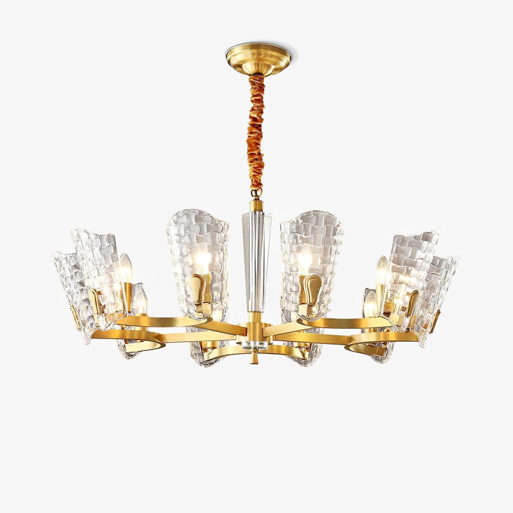 Candeeiro de teto em latão de luxo Radiant