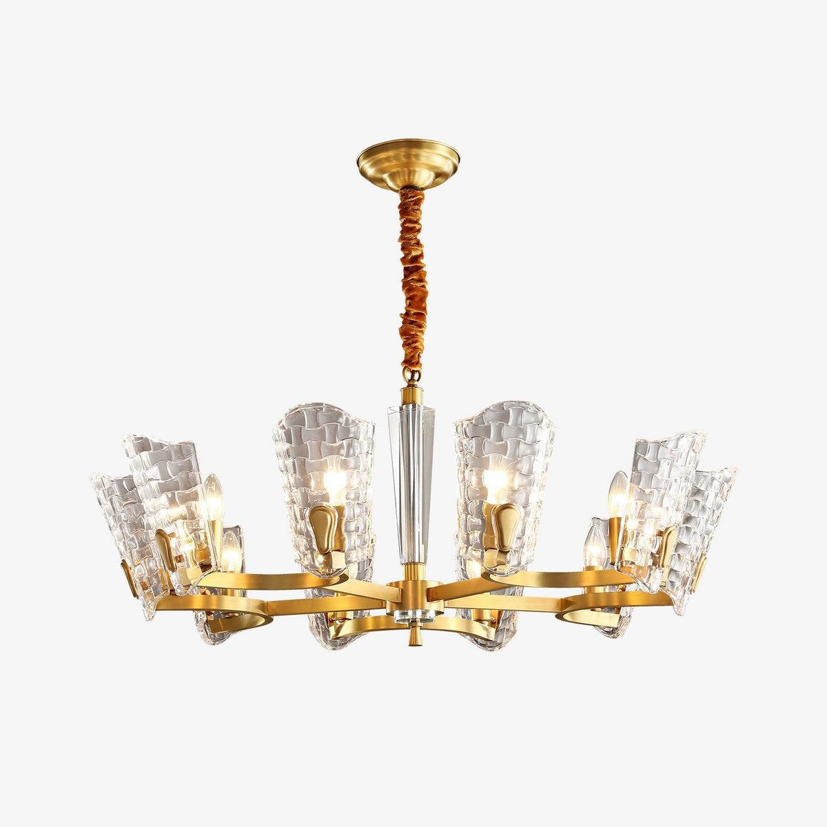 Candeeiro de teto em latão de luxo Radiant