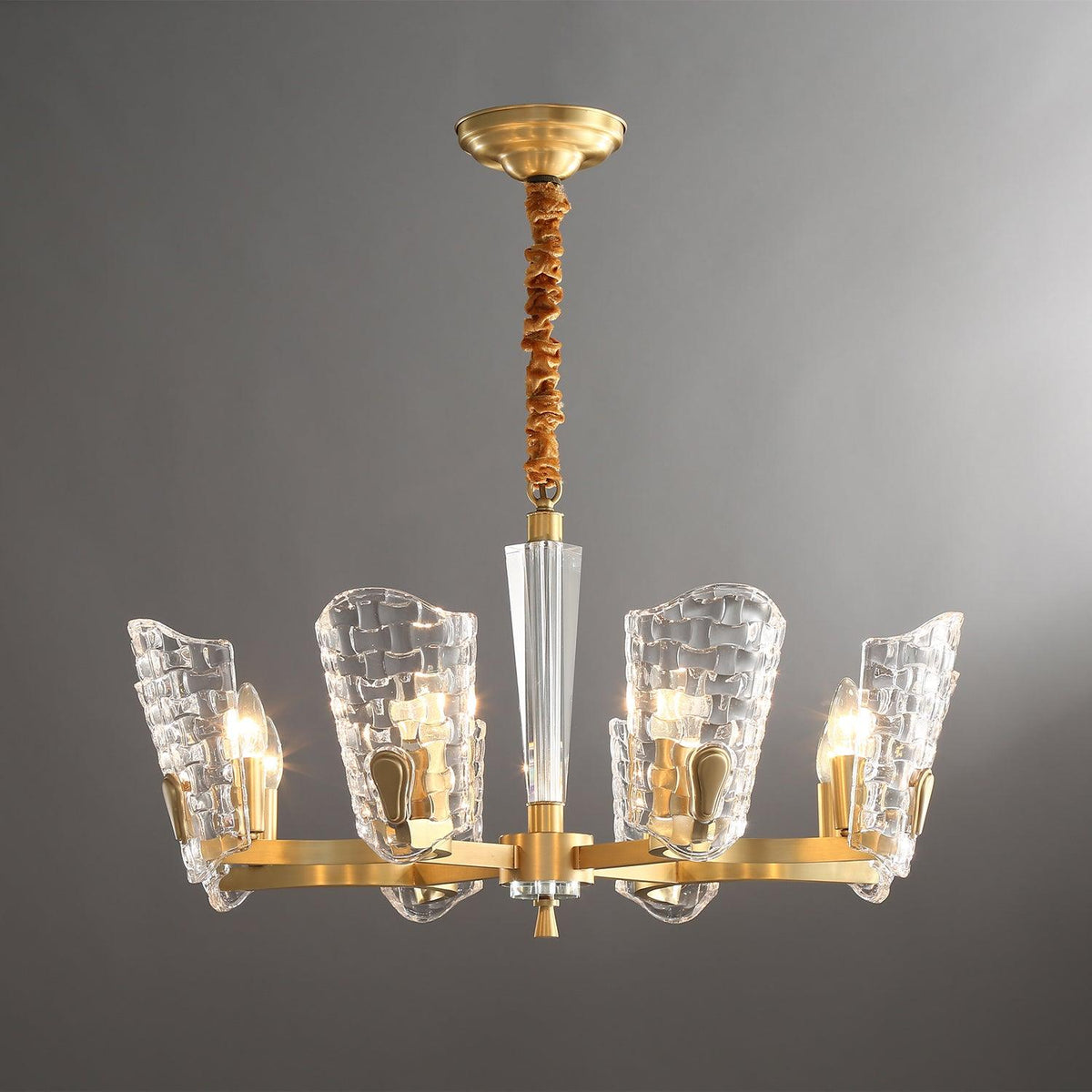 Candeeiro de teto em latão de luxo Radiant