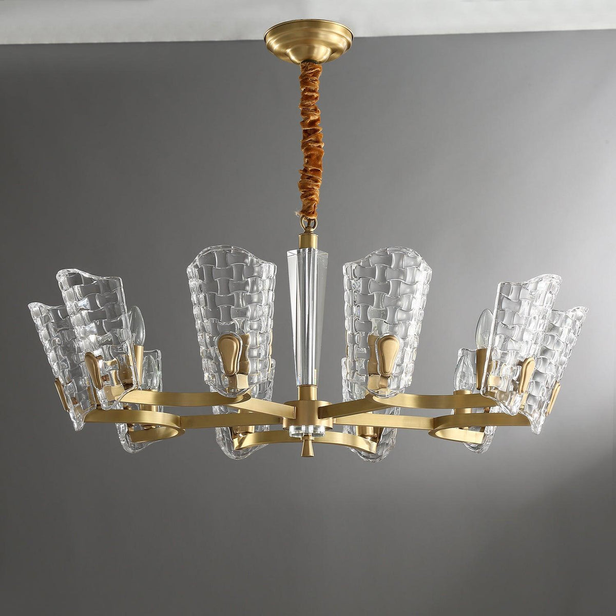 Candeeiro de teto em latão de luxo Radiant