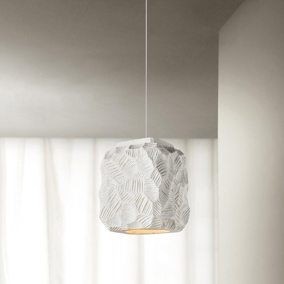 Olsilel kreativ geometrisk pendel i resin