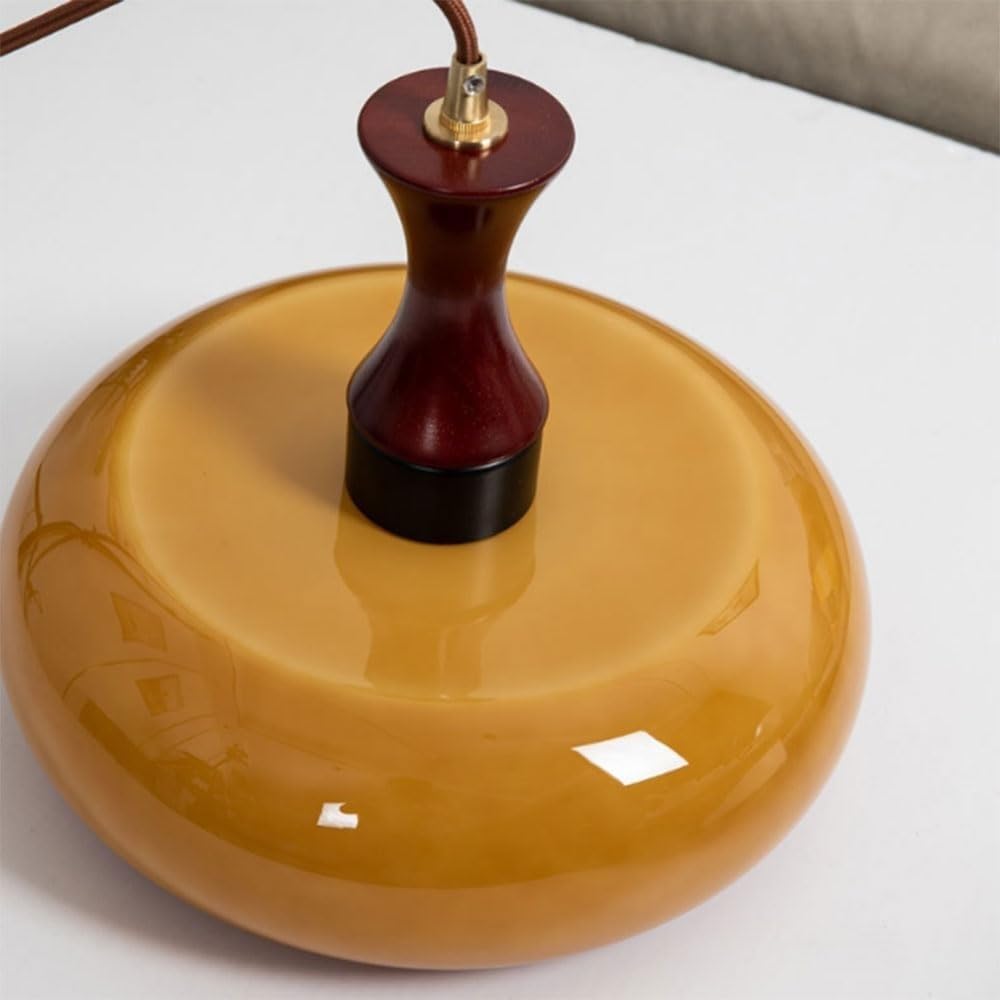 Arisha vintage LED-pendellampe i glas til stue