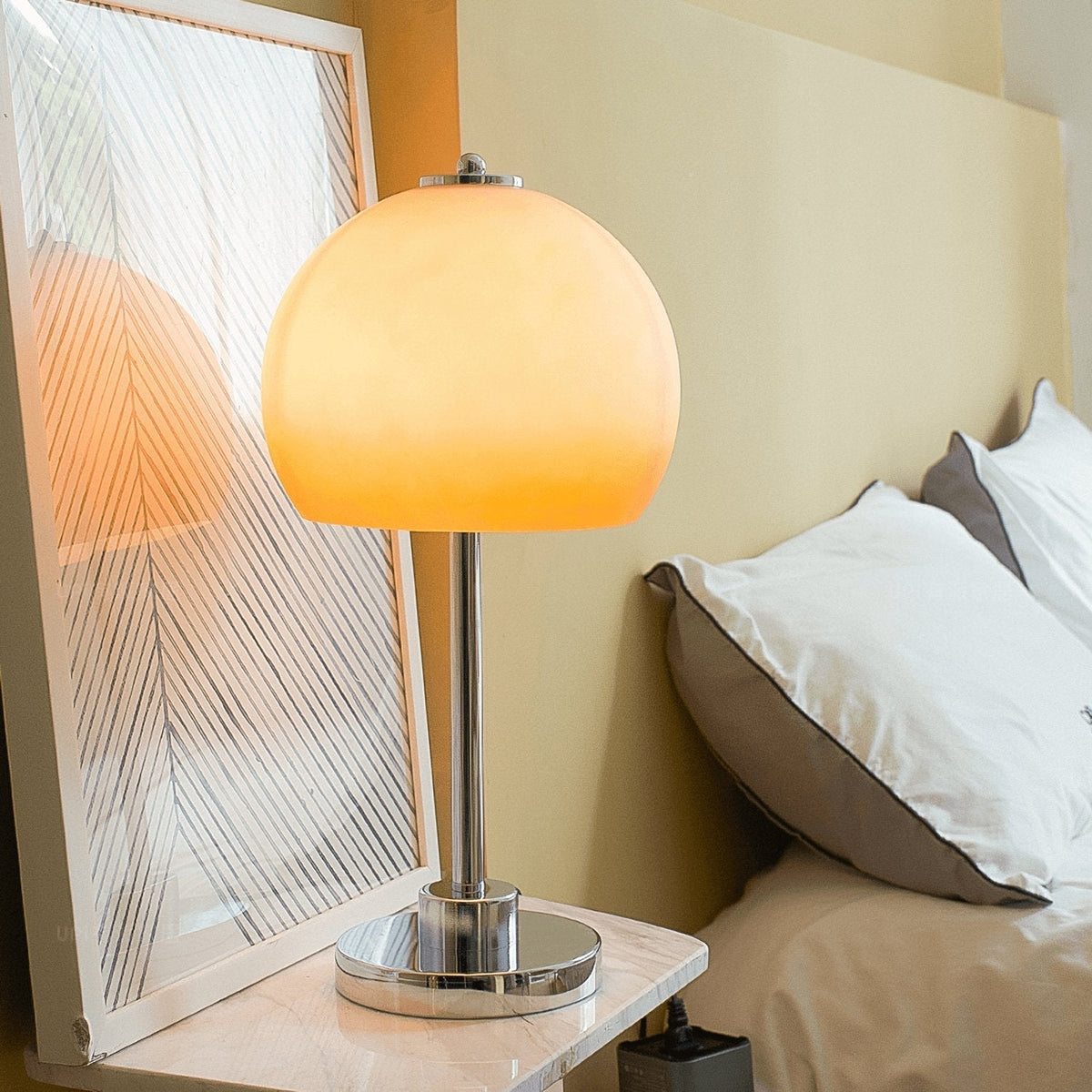 Orba retro bordslampa i form av en svamp