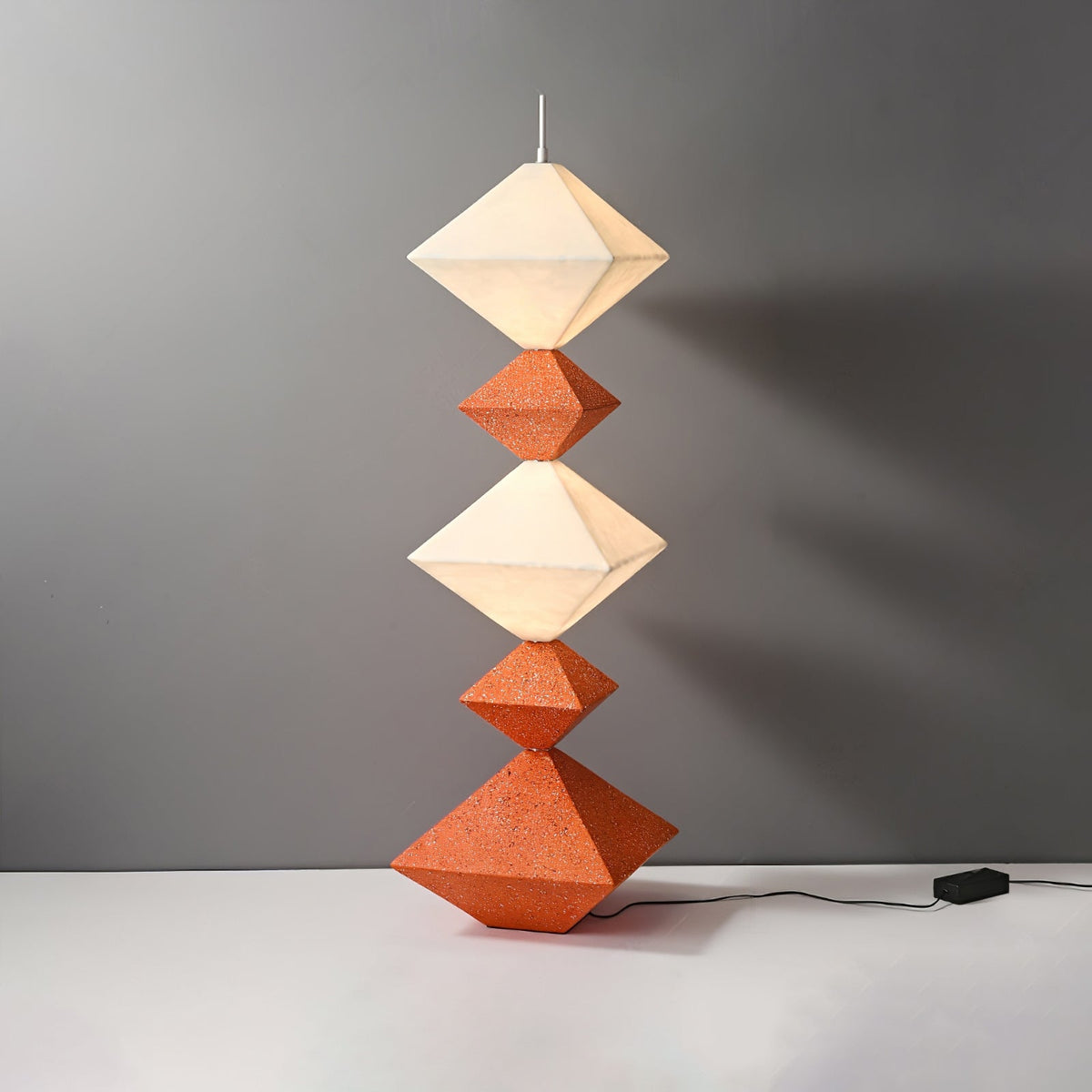 GeoGlow rombisk kubgolvlampa