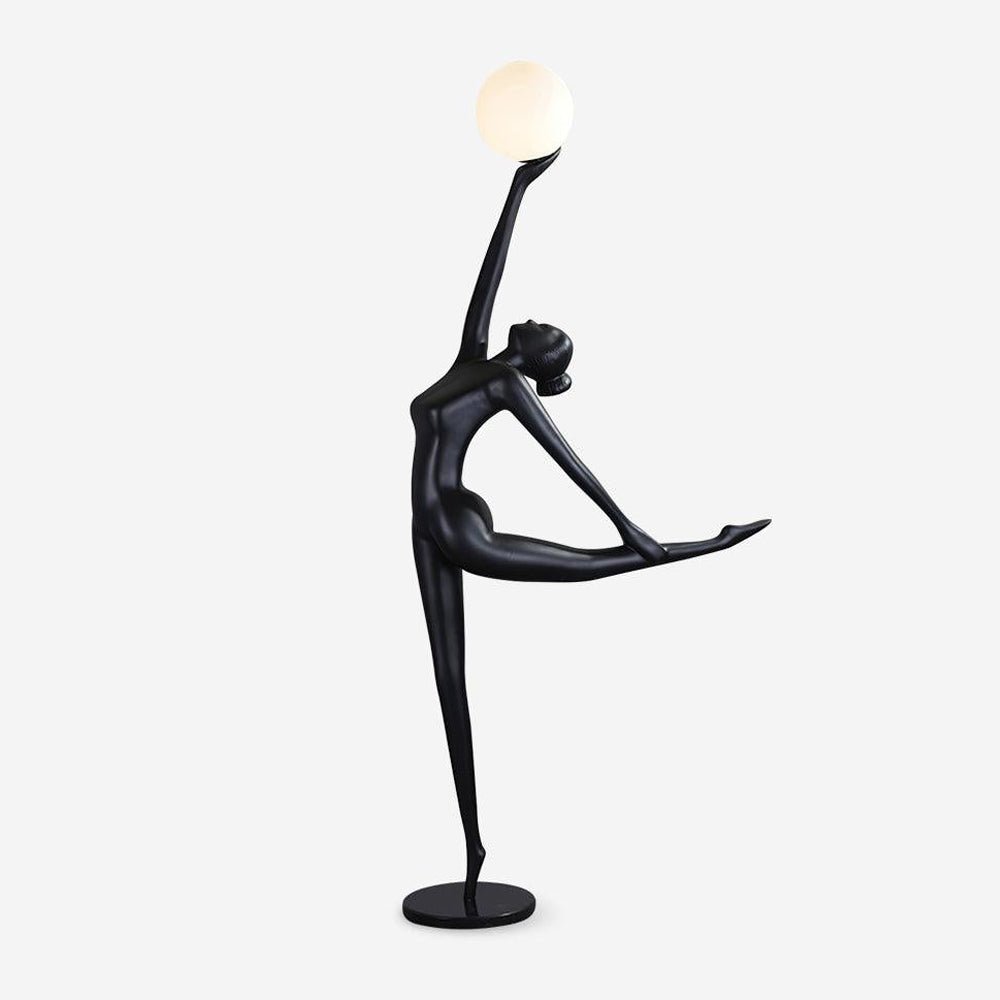 Lyrielle ballerina-gulvlampe i sort