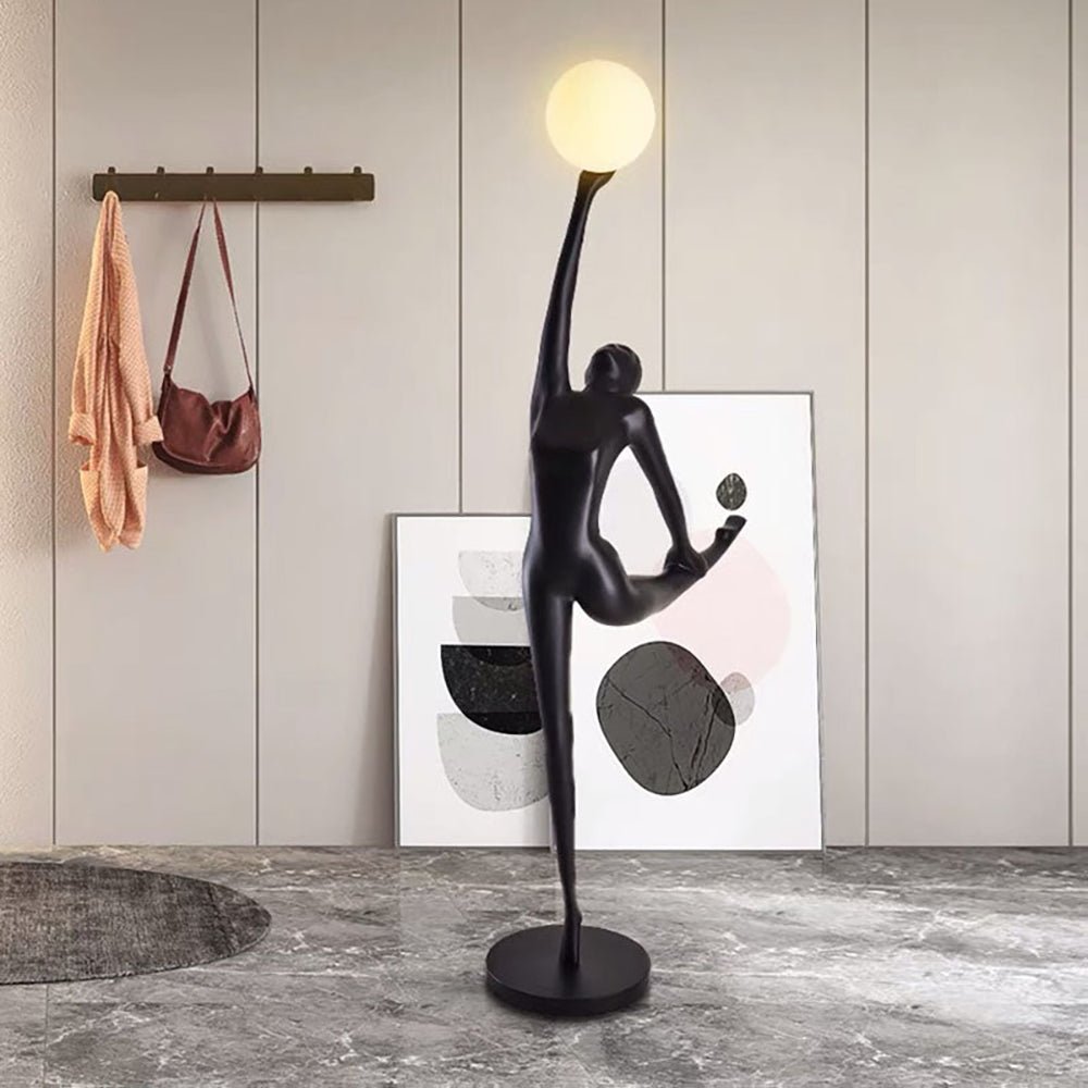Lyrielle ballerina-gulvlampe i sort