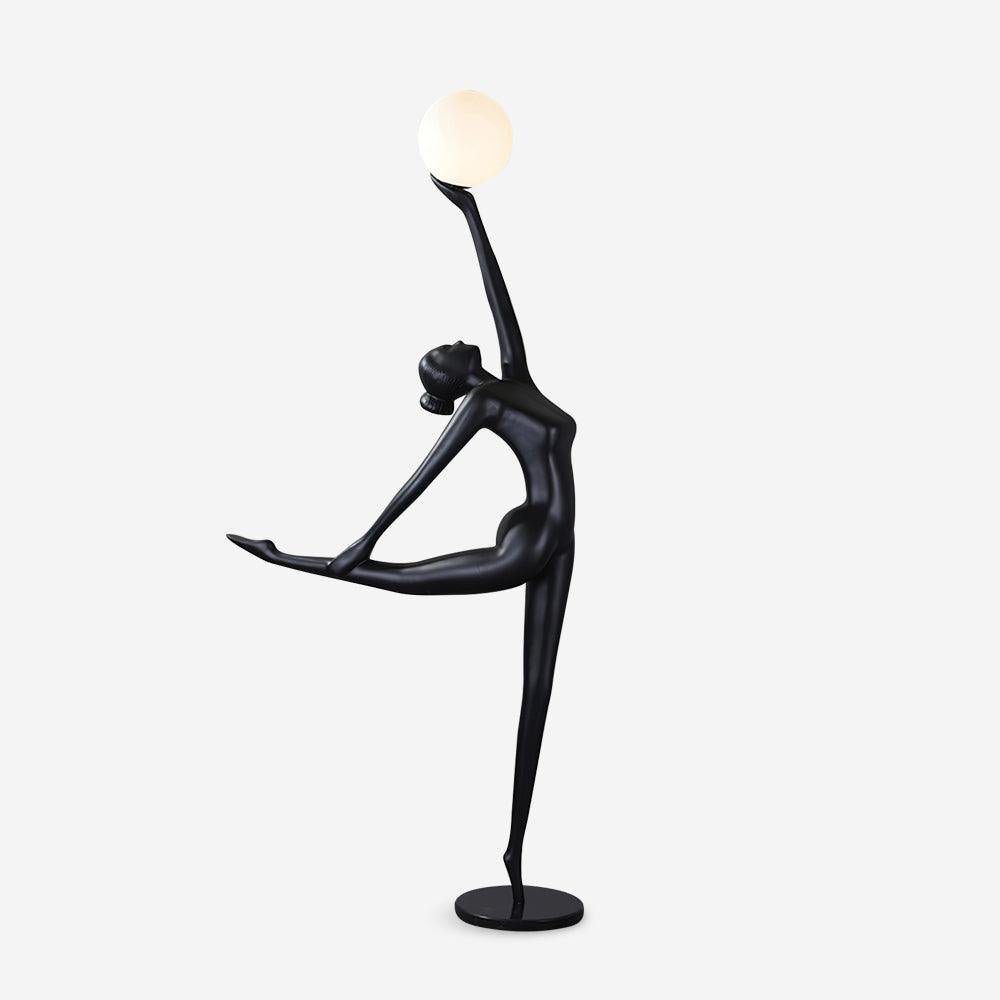 Lyrielle ballerina-gulvlampe i sort
