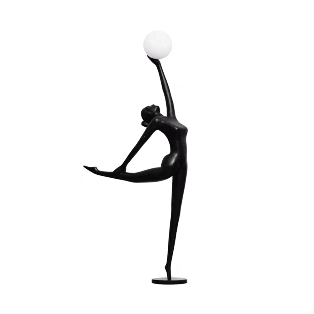 Lyrielle ballerina-gulvlampe i sort